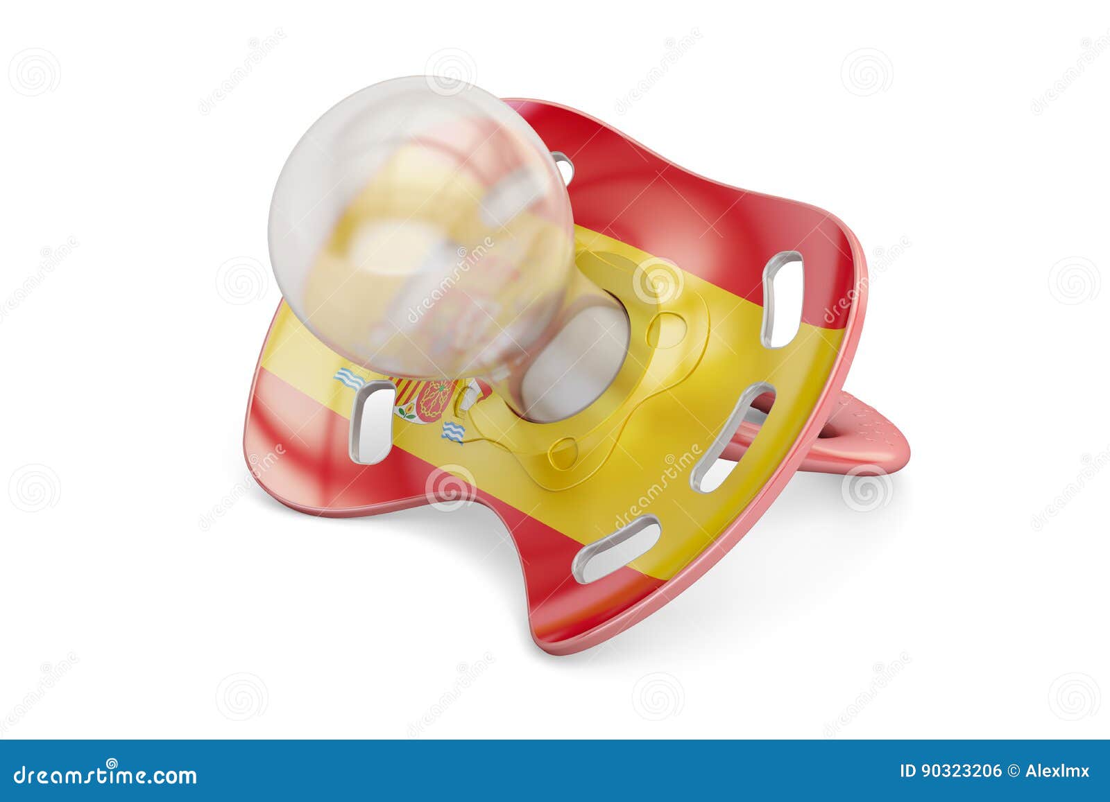 Spanish Maternity and Birthrate in Spain Concept, 3D Rendering Stock