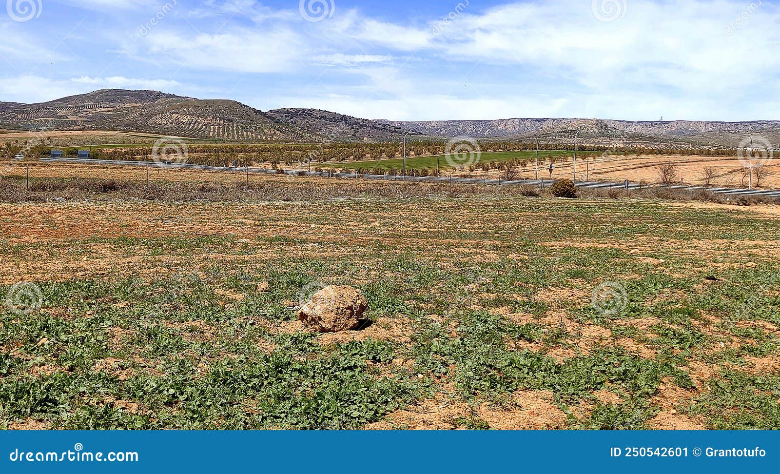 Spanish meadows stock image. Image of mountain, countryside 250542601