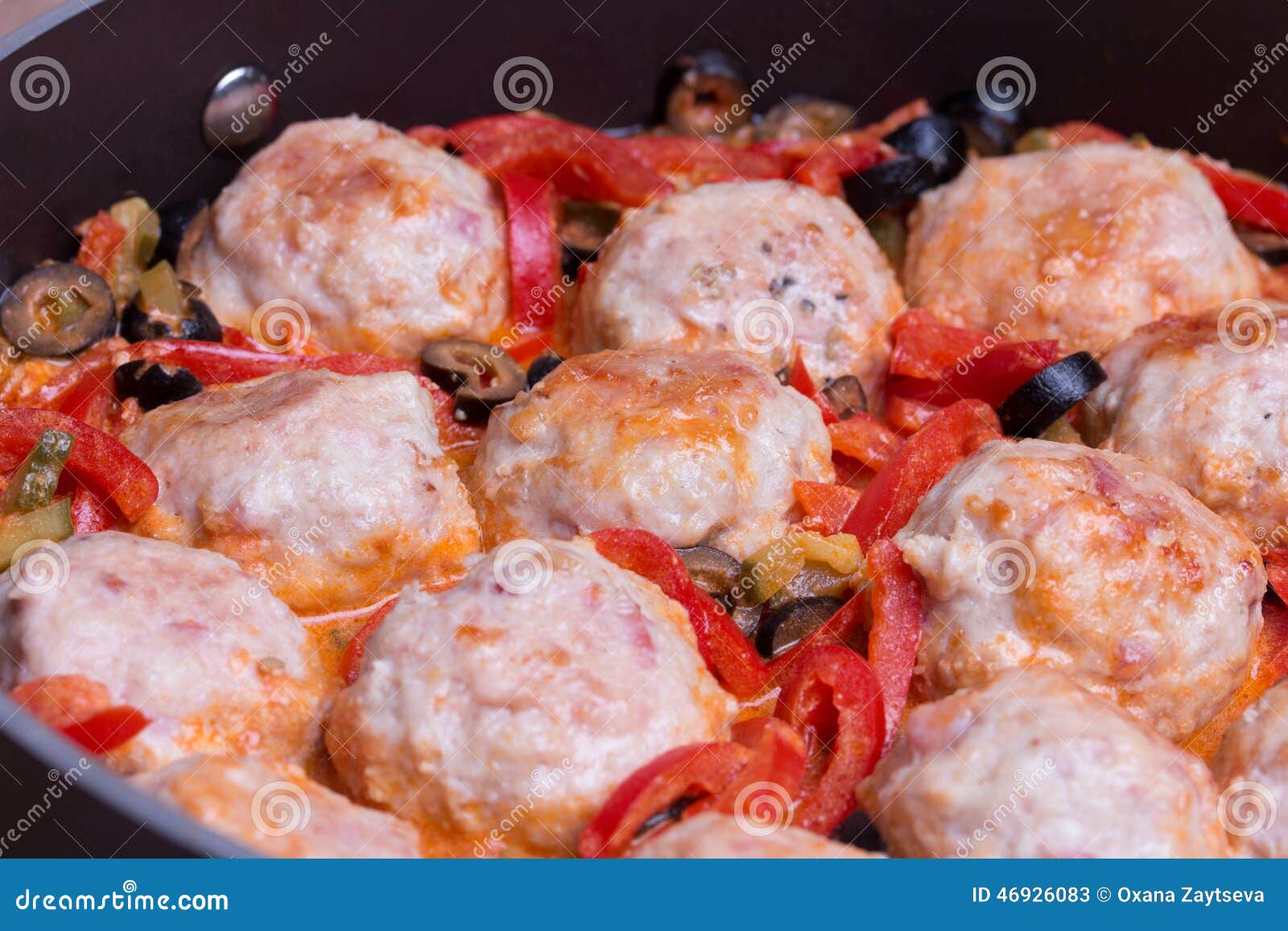 spanish meatballs albondigas with vegetables
