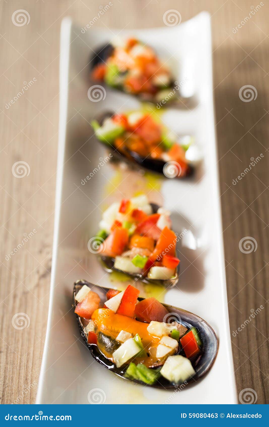 Spanish mussels stock image. Image of mussels, portion 59080463