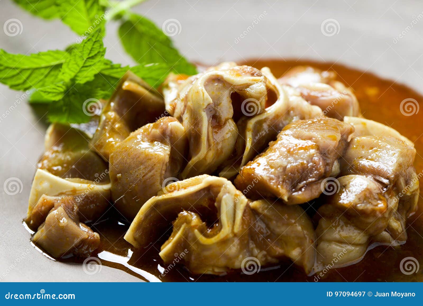 spanish oreja de cerdo, a typical stew of pigs ear