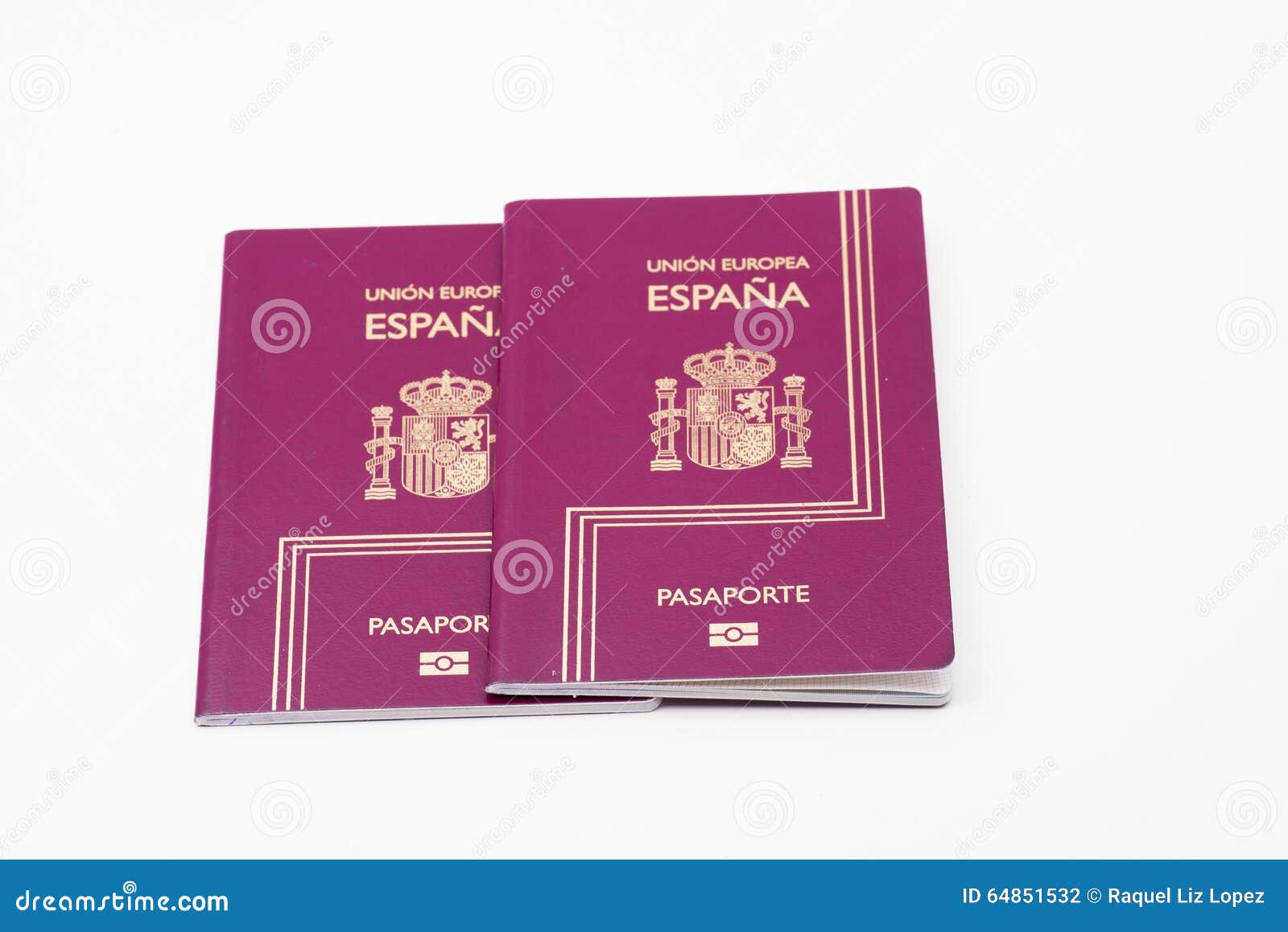 Spanish passports. stock photo. Image of identification 64851532