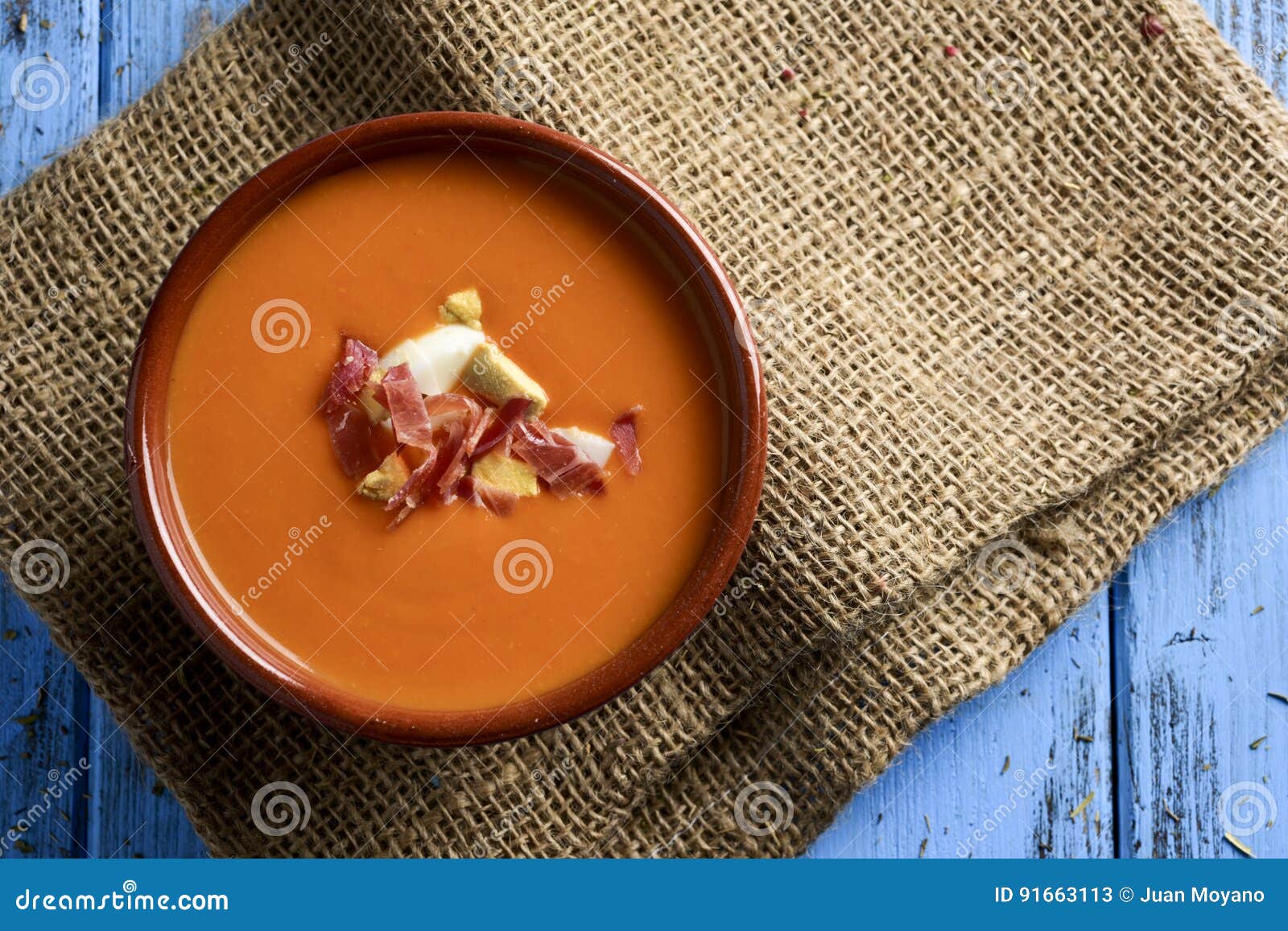 spanish porra antequerana, a cold tomato soup