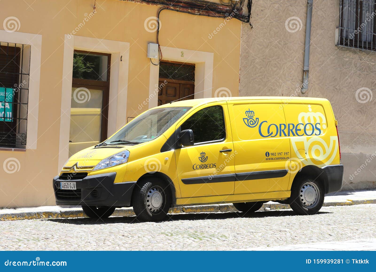 Spanish Post Office Delivery Car Spain Editorial Photo Image of