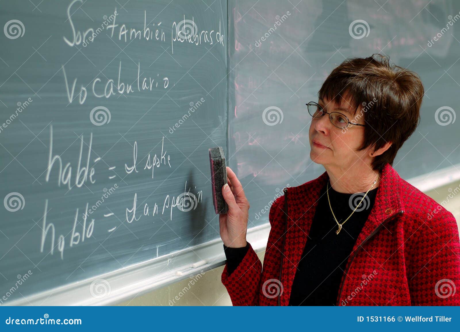 Spanish Professor stock photo. Image of learn, blackboard