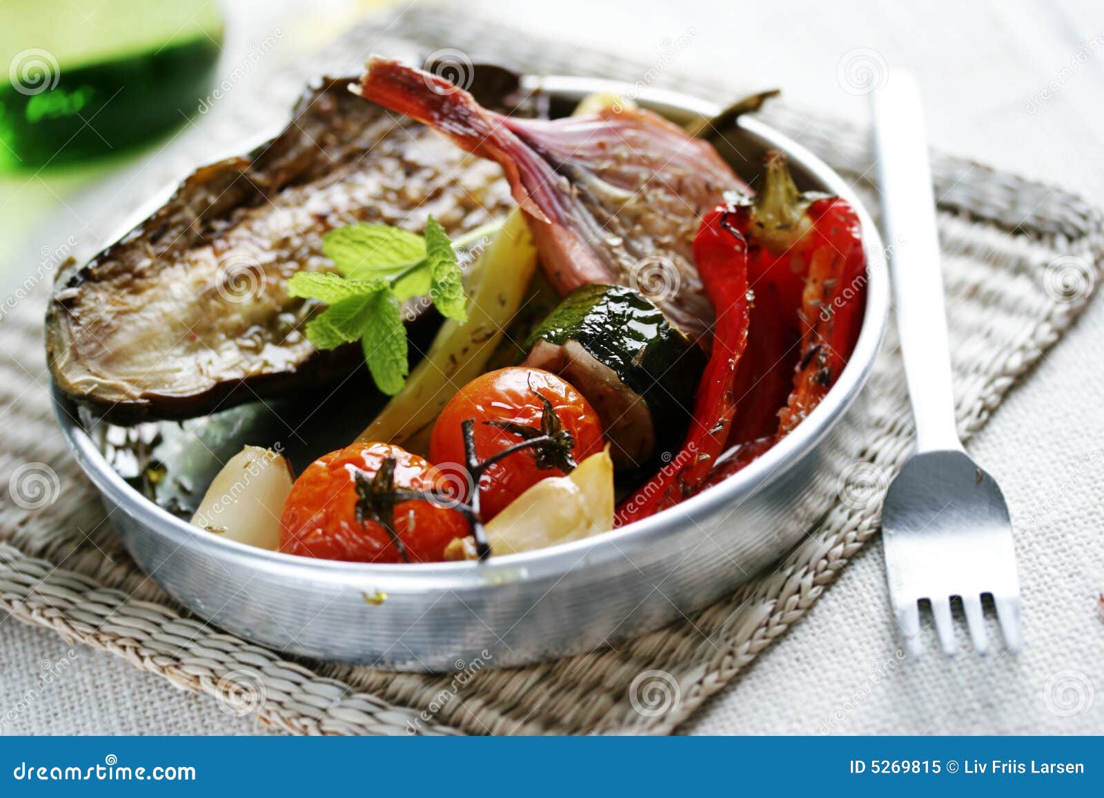 Spanish roasted vegetables stock image. Image of dish 5269815