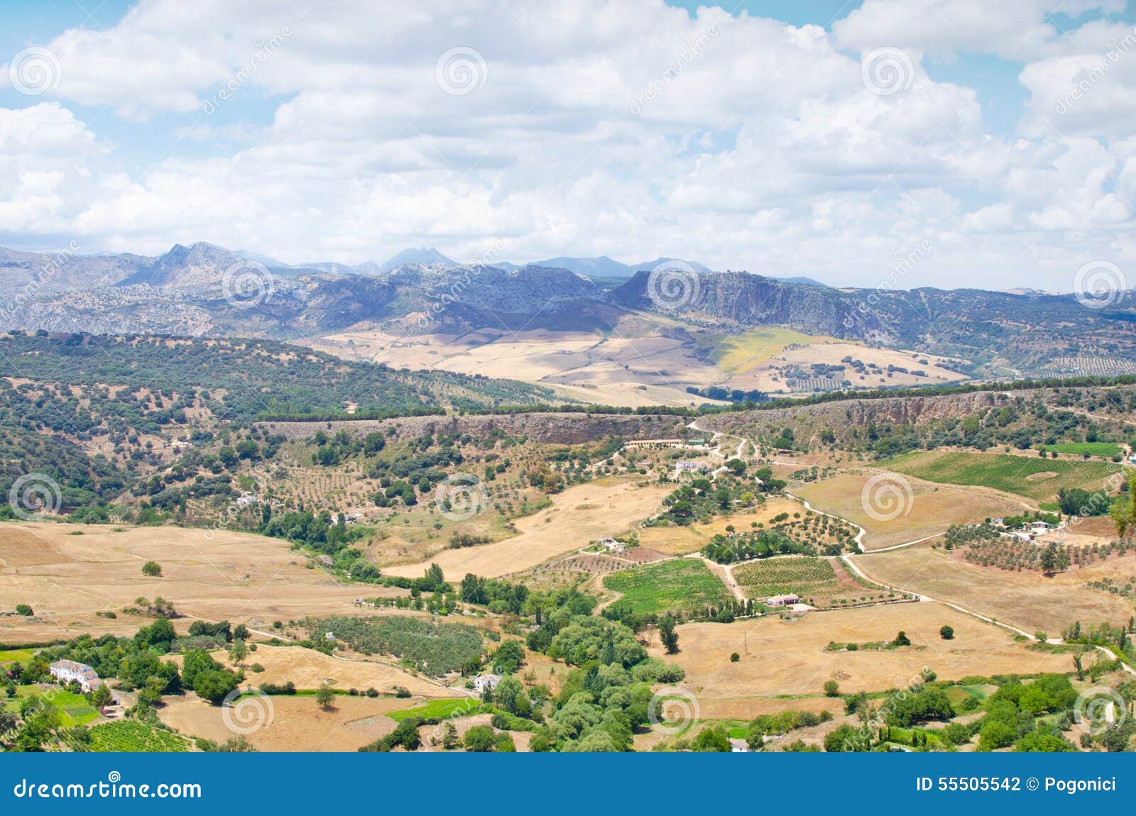Spanish Rural Summer Landscape Stock Photo Image of costa, holidays
