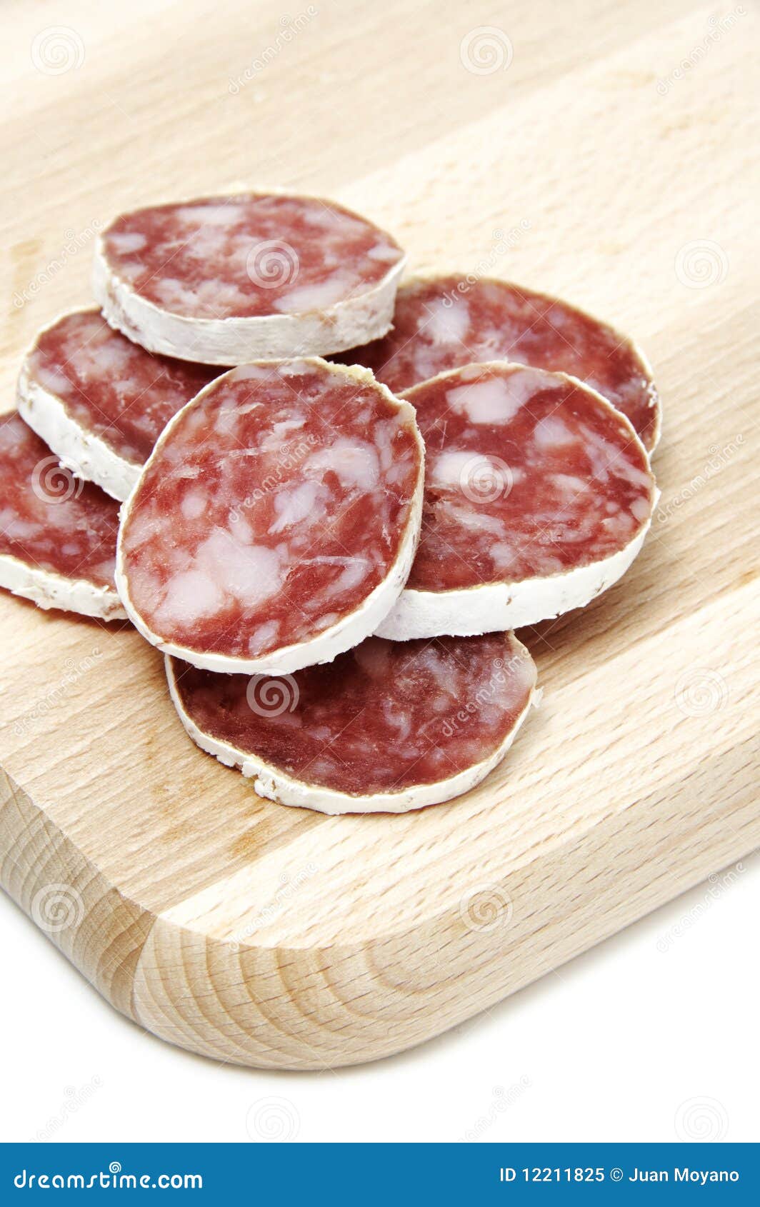 Spanish salami stock image. Image of background, cover 12211825