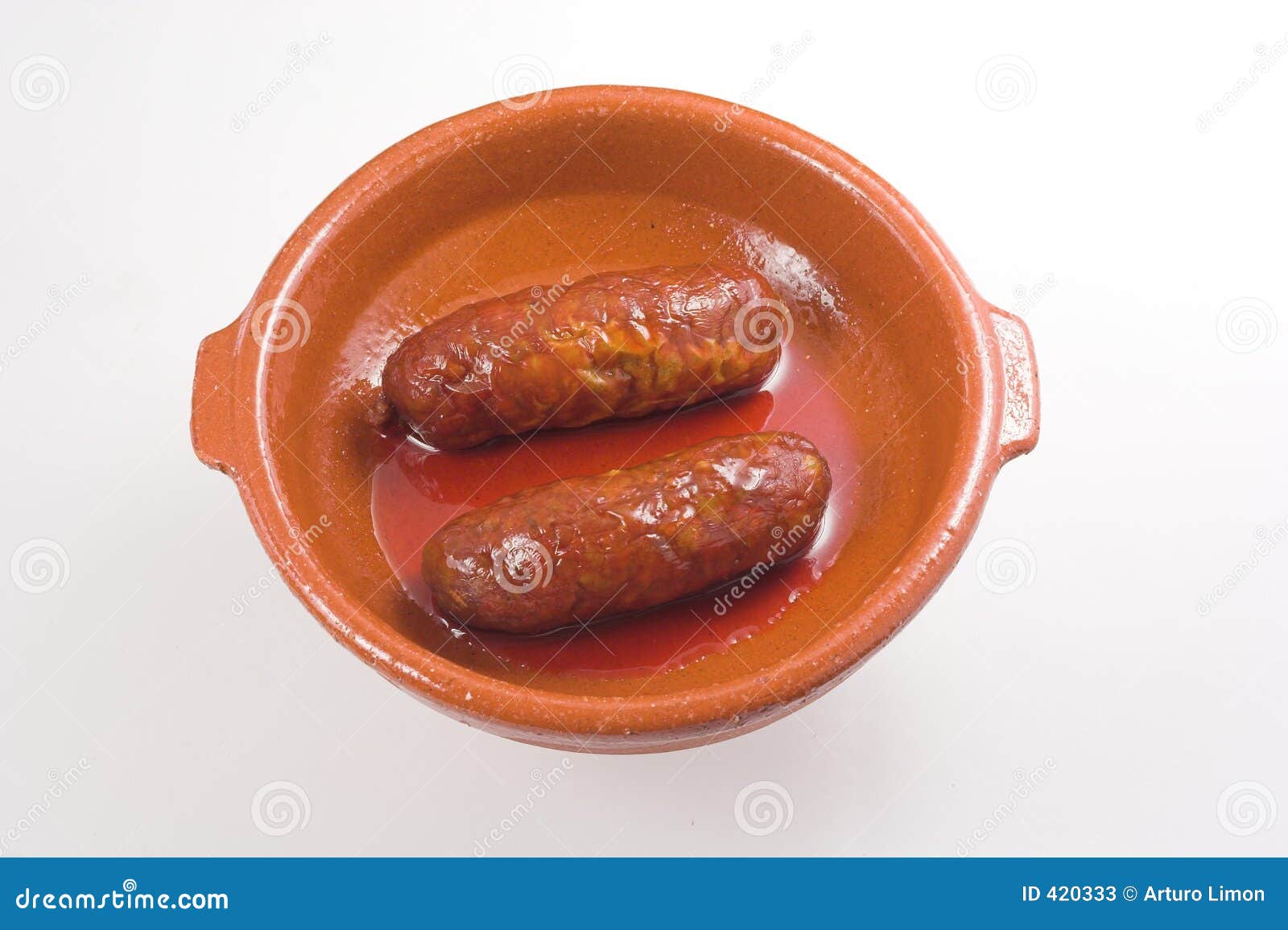 Spanish Sausage stock image. Image of sausage, obesity 420333