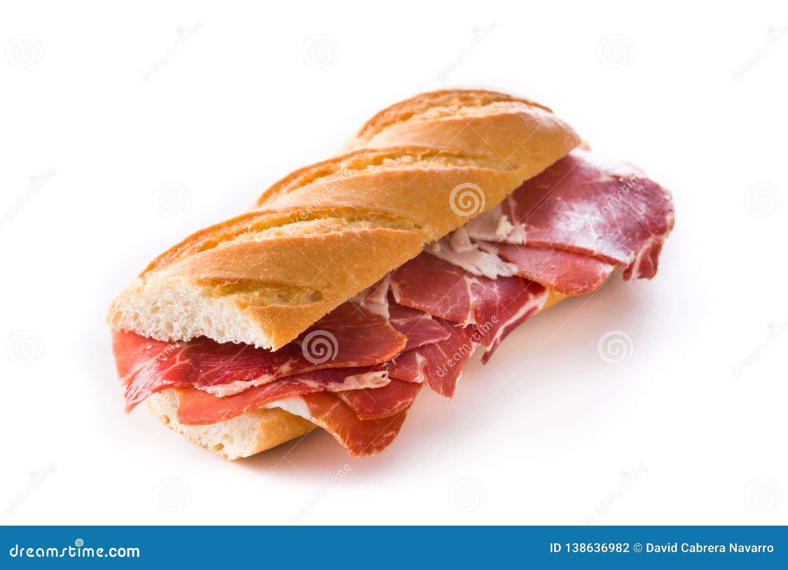 Spanish Serrano Ham Sandwich Stock Photo Image of gourmet, serrano