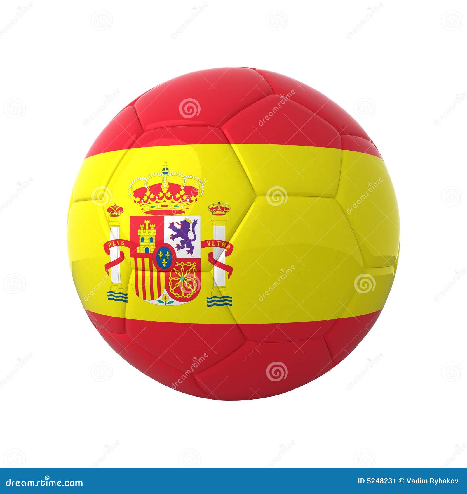 Spanish soccer. stock illustration. Illustration of white 5248231