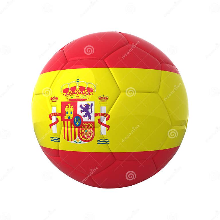 Spanish soccer. stock illustration. Illustration of white 5248231