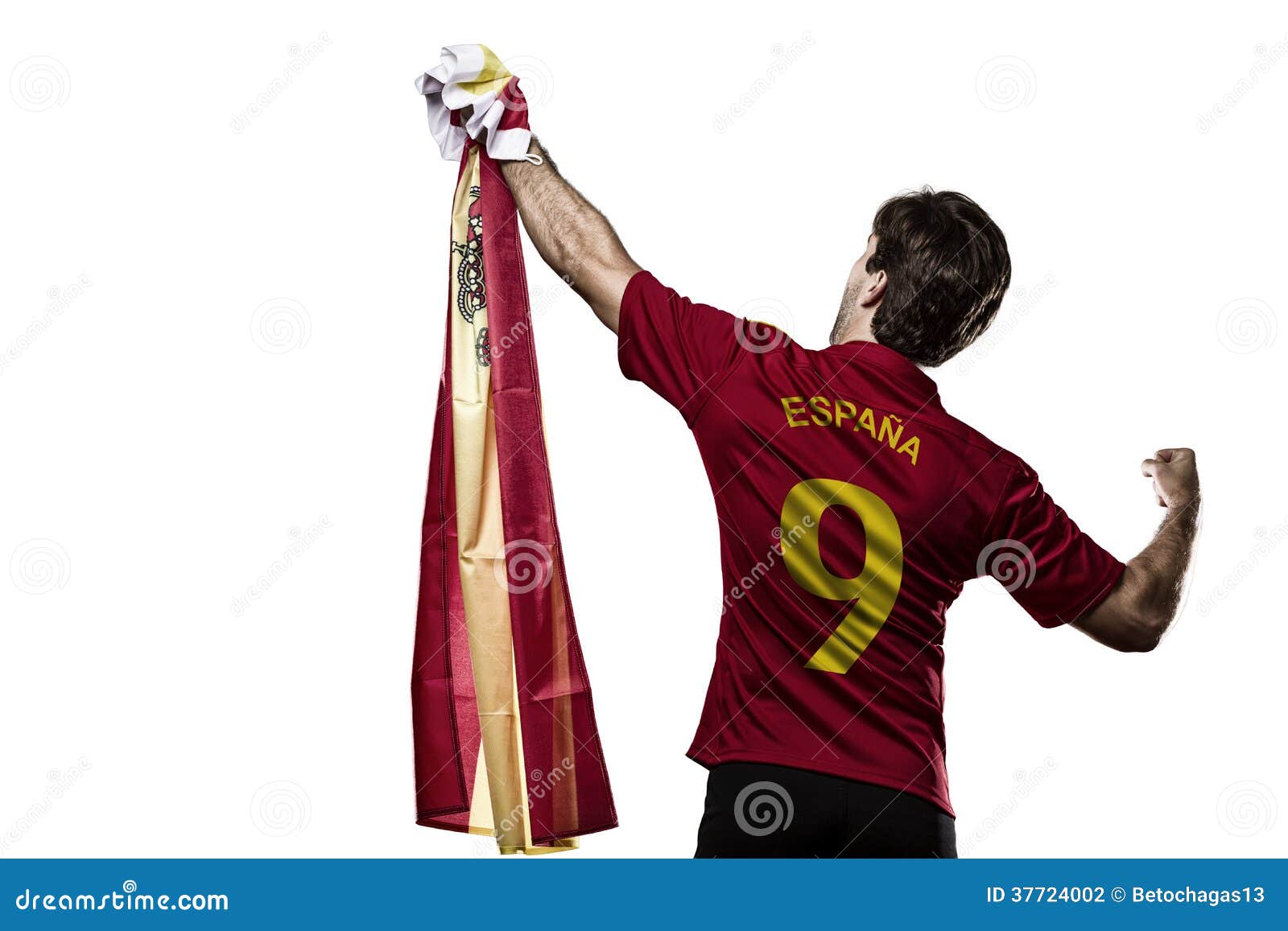 Spanish soccer player stock photo. Image of human, white 37724002