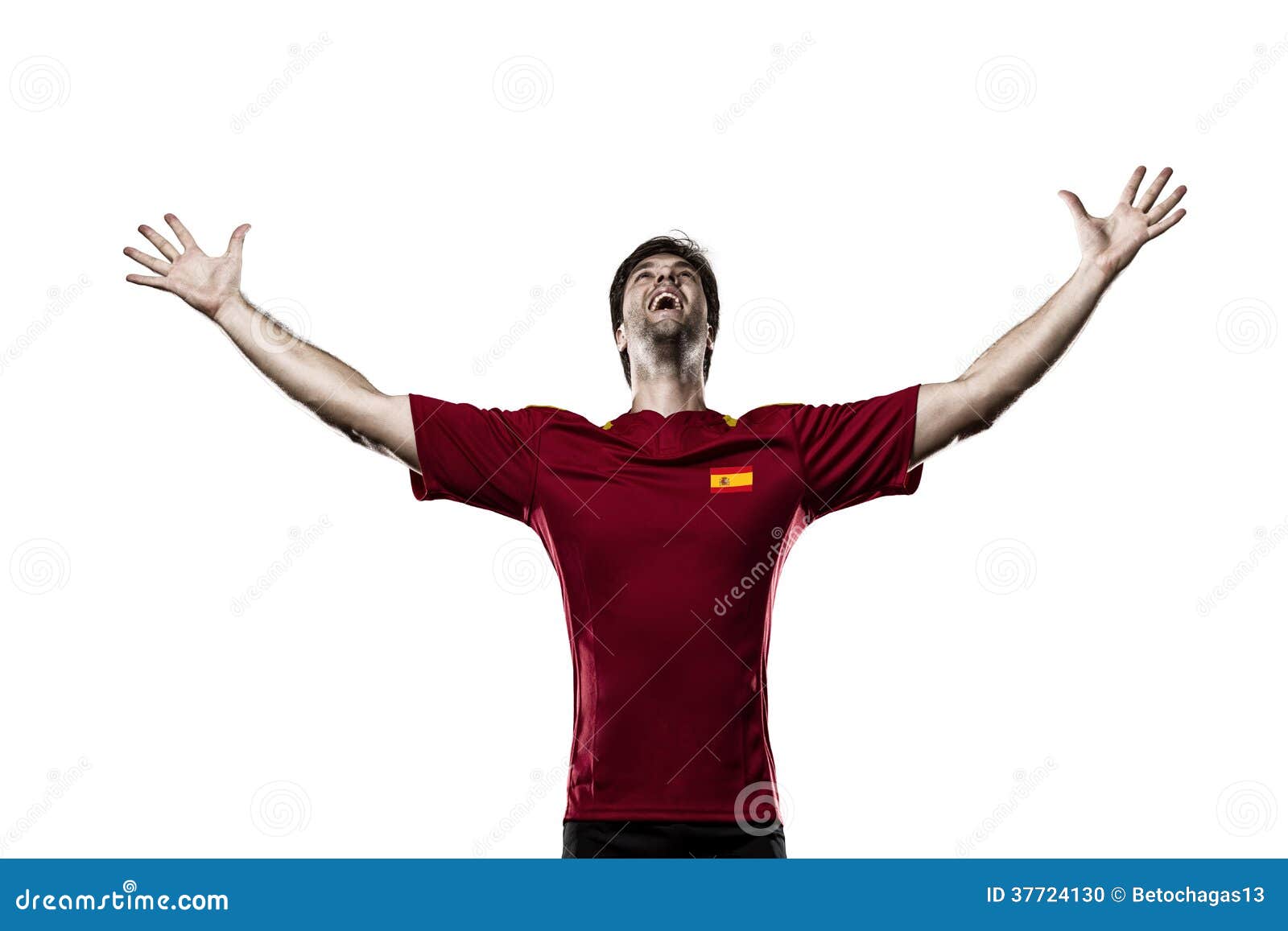 Spanish soccer player stock photo. Image of dribble, human 37724130
