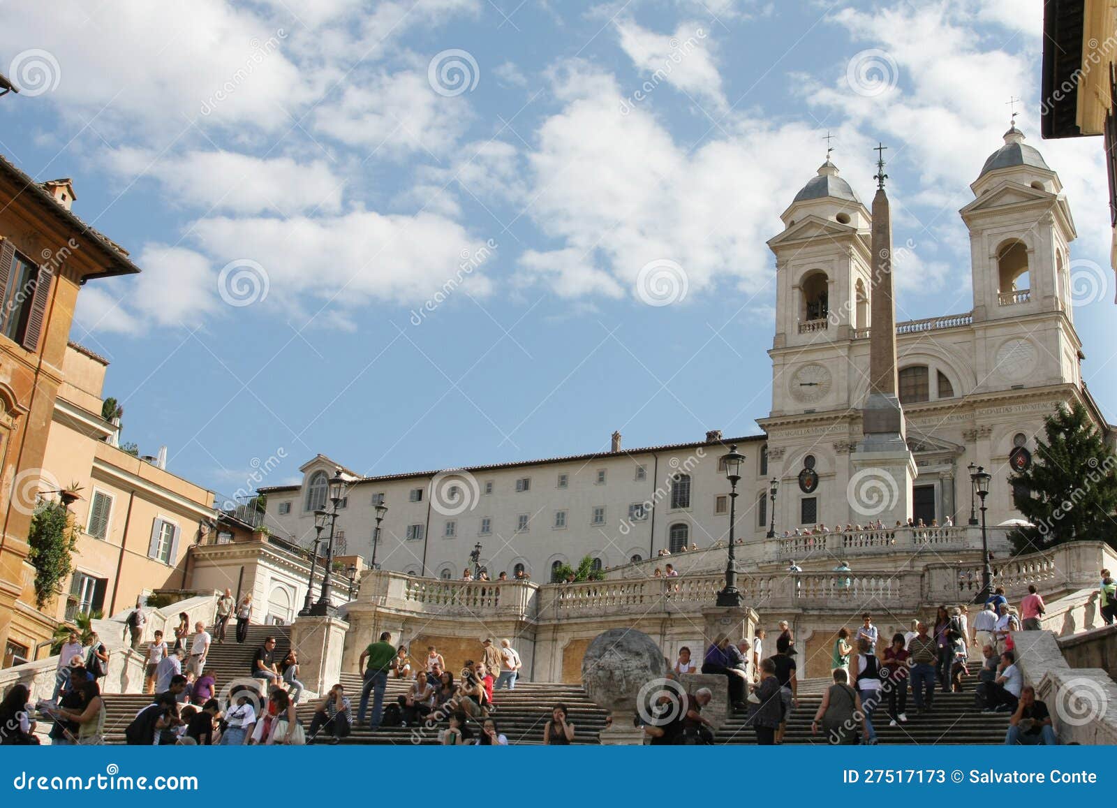 The Spanish square Rome editorial stock photo. Image of ancient 27517173