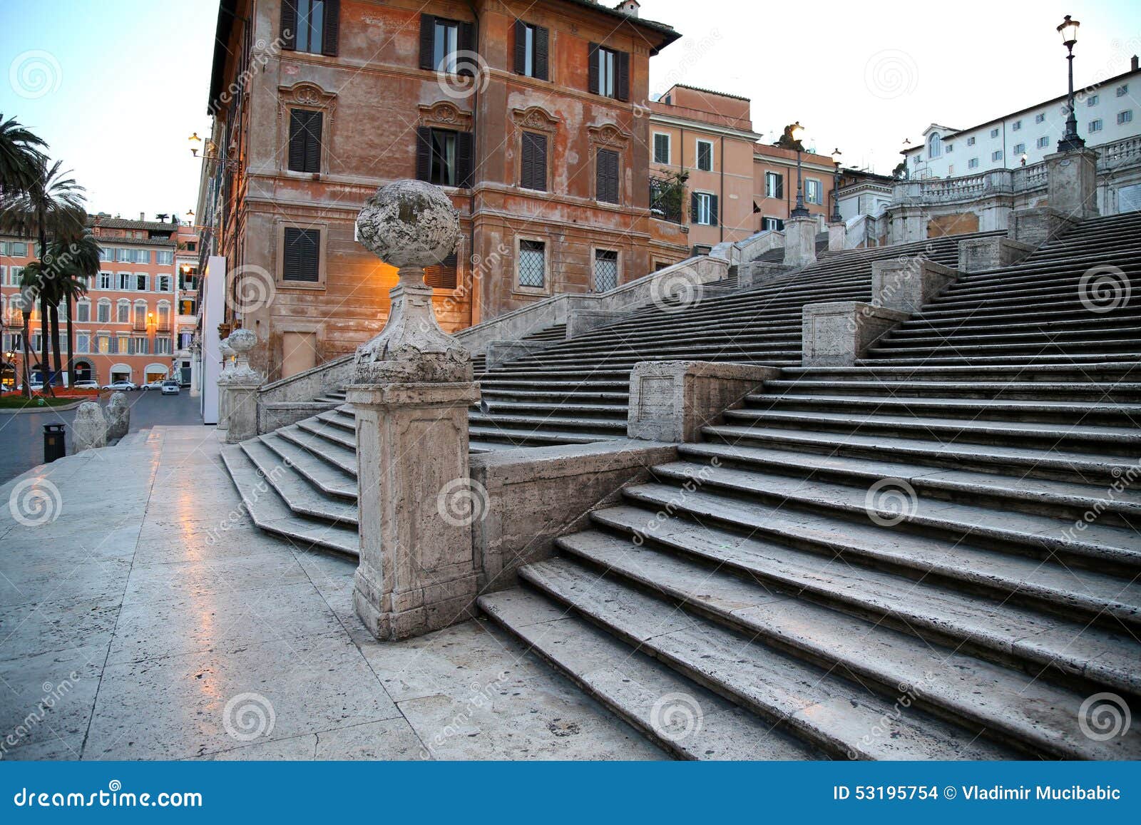 Spanish Square with Spanish Steps in Rome Italy Stock Photo Image of architecture, landscape