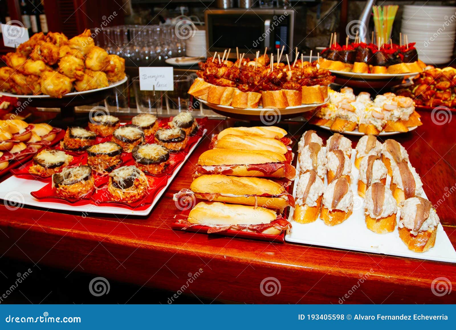 Spanish Tapas of the Basque Country Stock Photo Image of pintxo, gastronomic 193405598