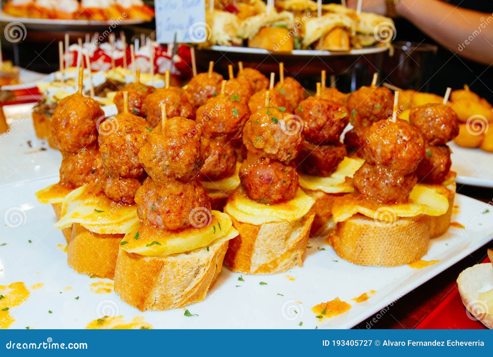 Spanish Tapas of the Basque Country Stock Image Image of appetizer, country 193405727