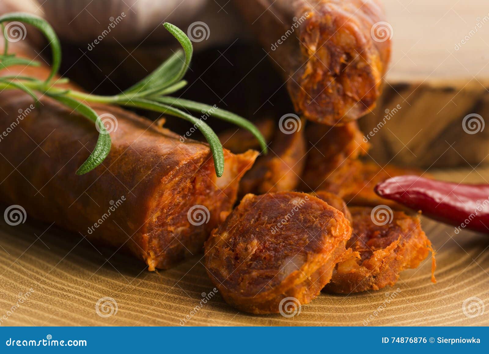 Spanish Traditional Chorizo Sausage Stock Photo Image of spicy, spain