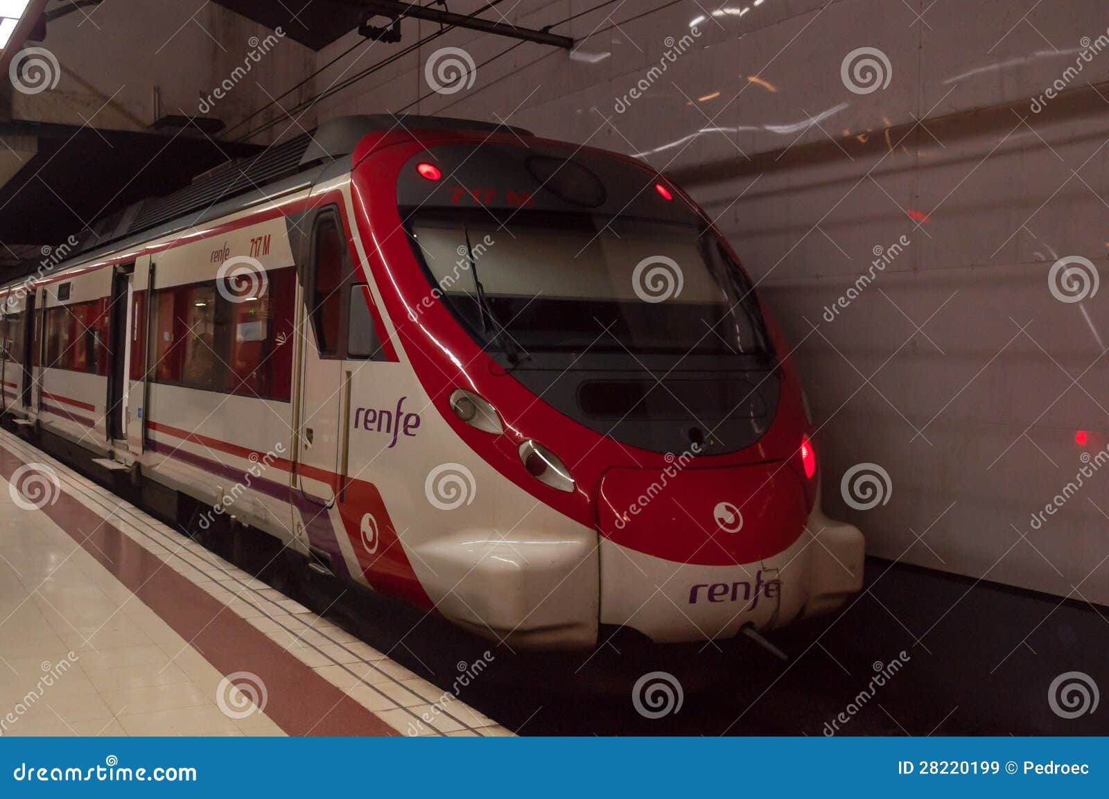 Spanish train editorial stock image. Image of electric 28220199