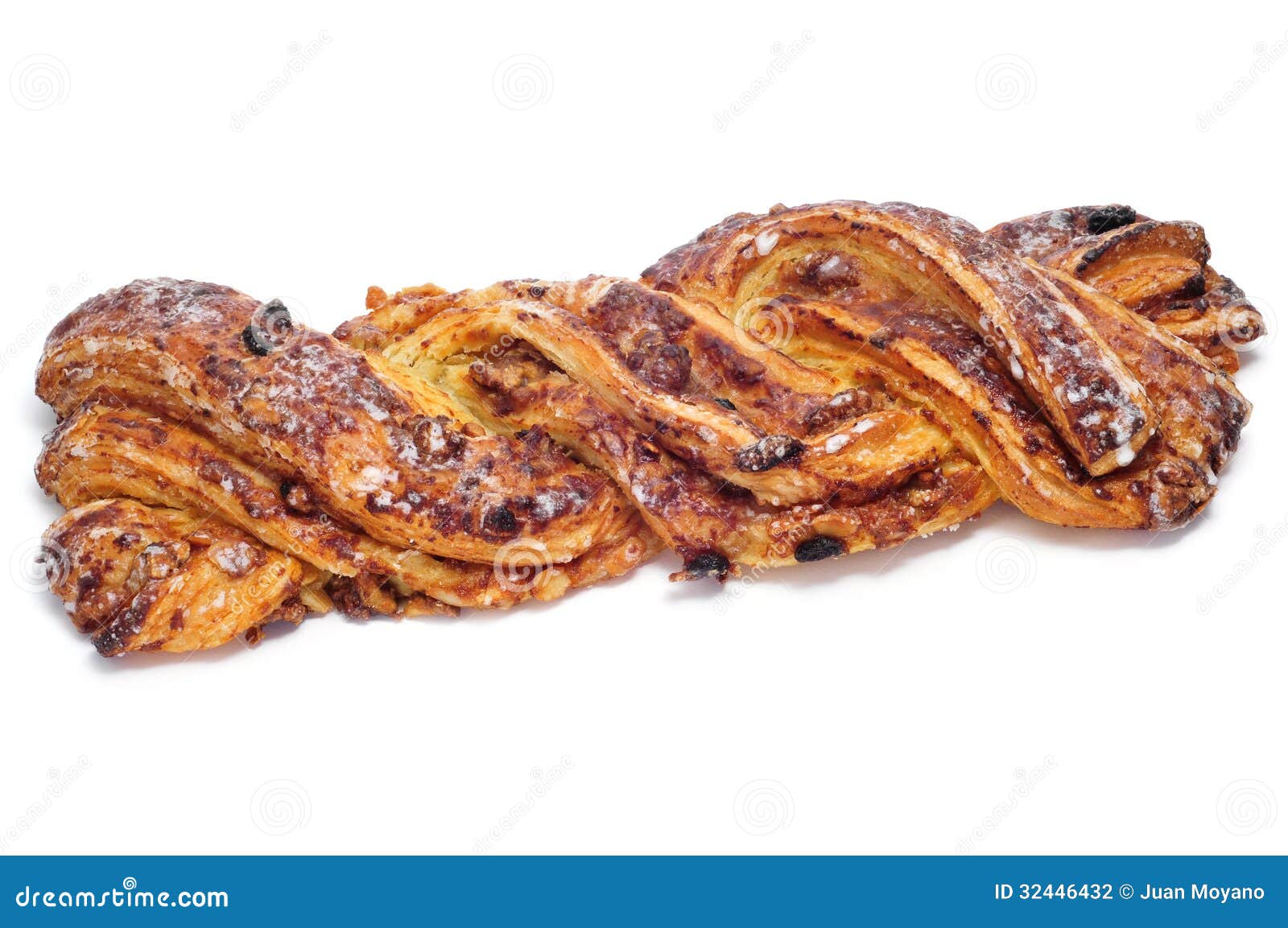 spanish trenza de almudevar, a typical braided pastry
