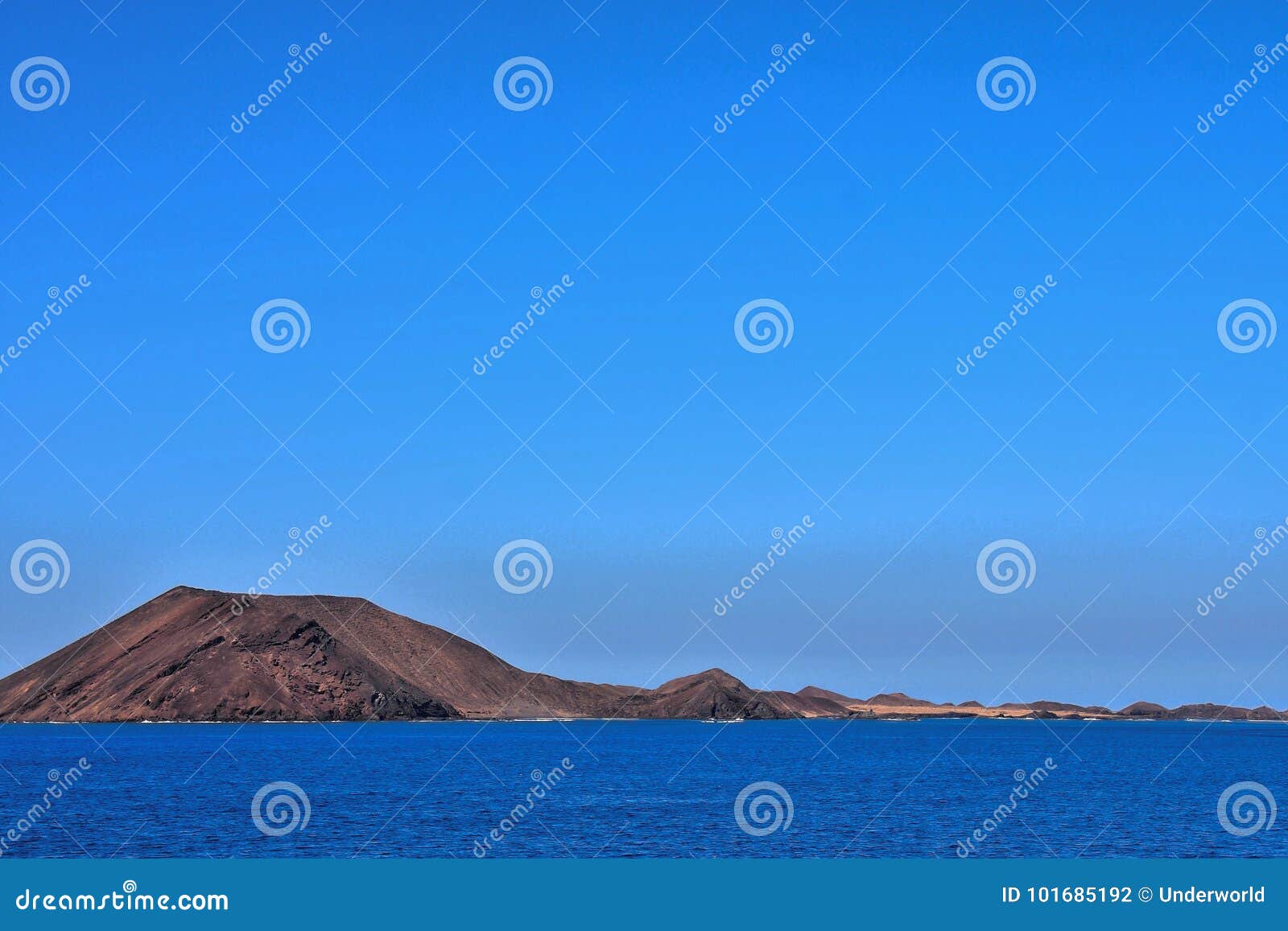 landscape in tropical volcanic canary islands spain