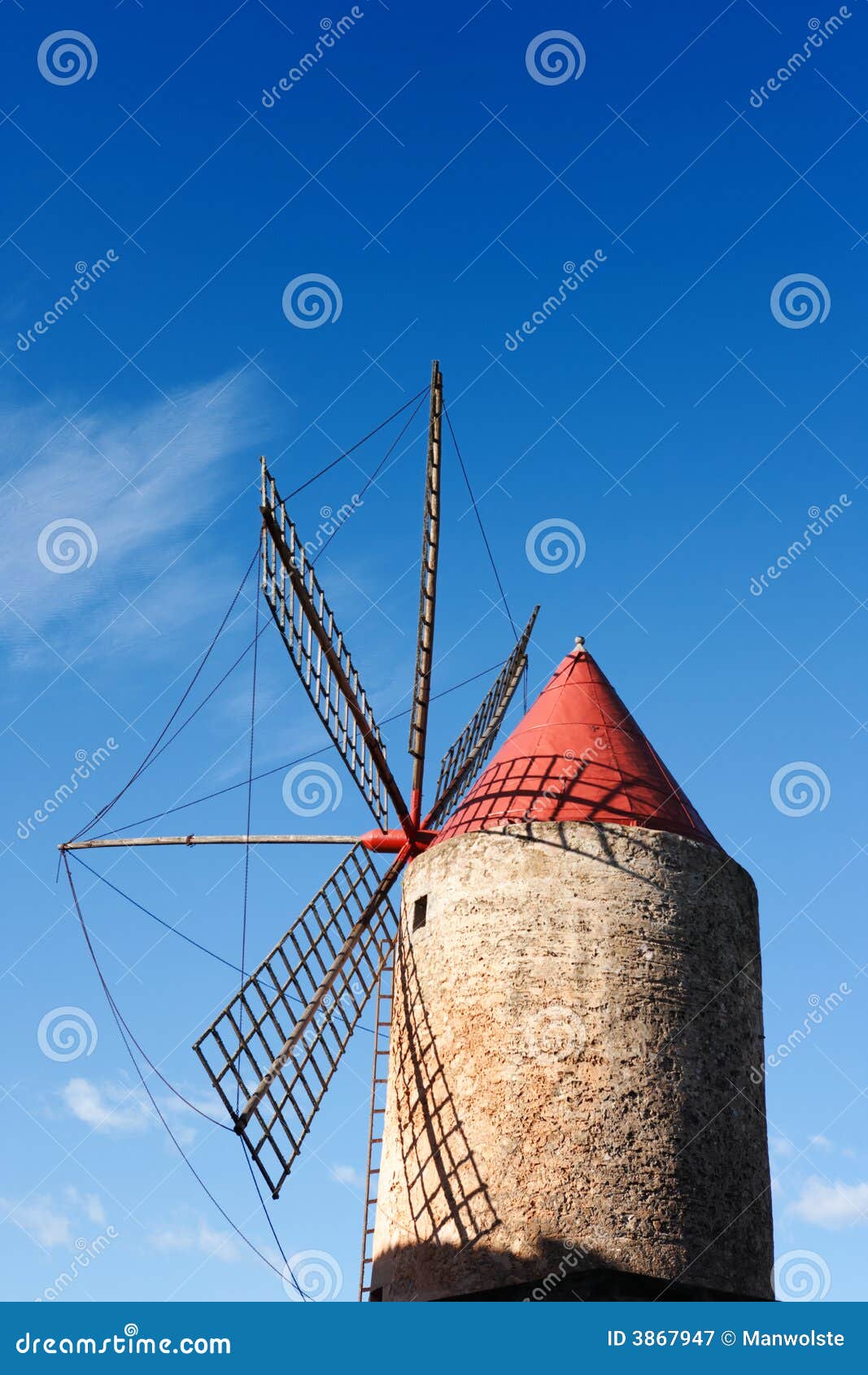 Spanish windmill stock image. Image of majorca, culture 3867947