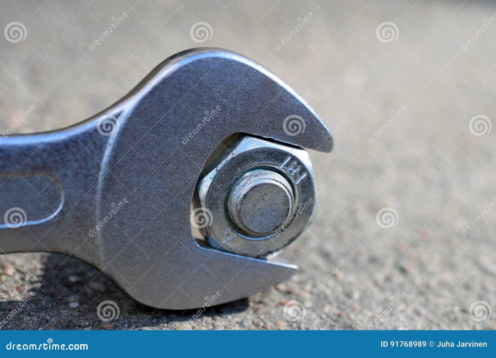 Spanner, Bolt and Nut Close Up. Stock Image Image of mechanical, tighten 91768989