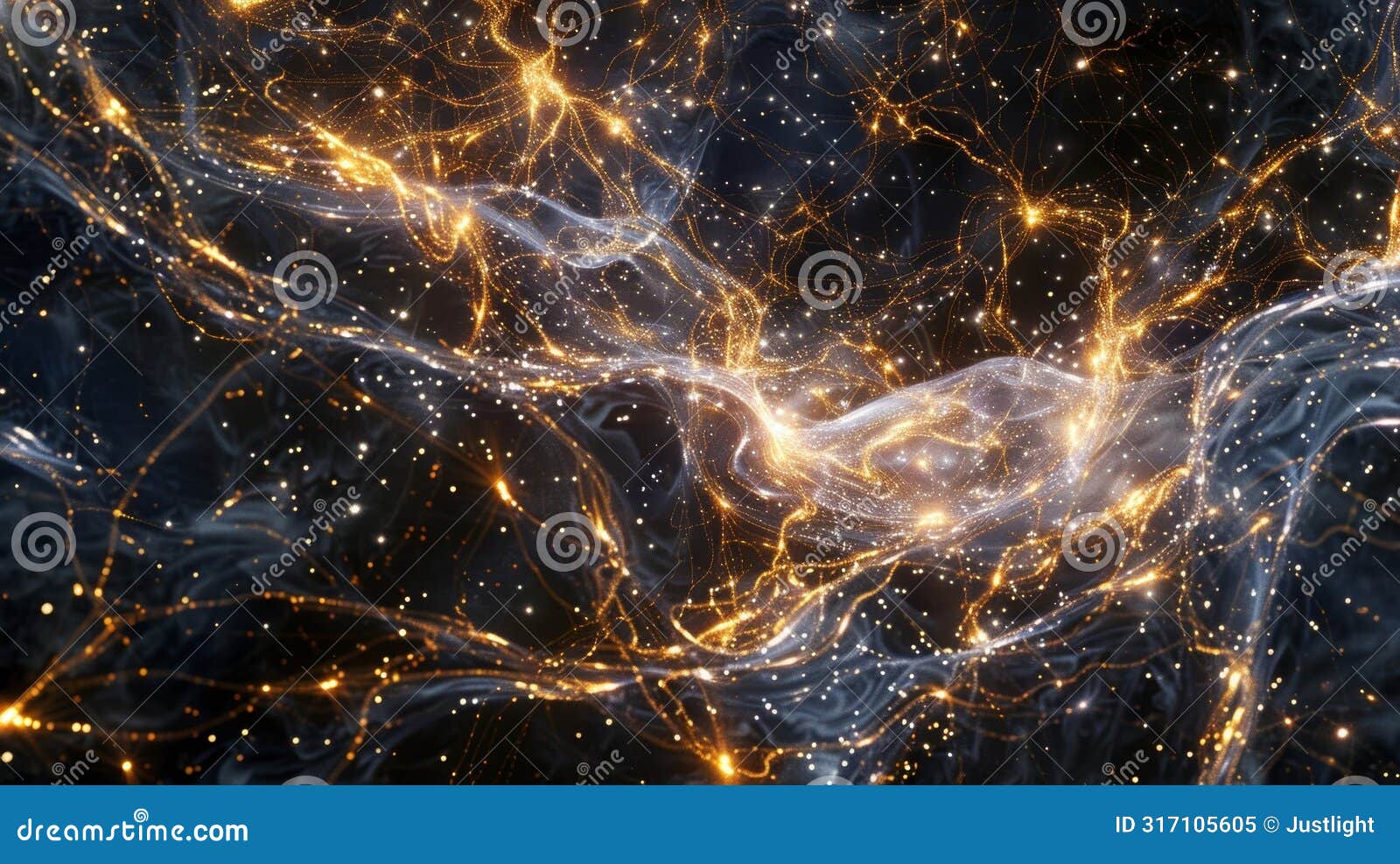 spanning billions of light years the intricate web of dark matter serves as the framework for the universe