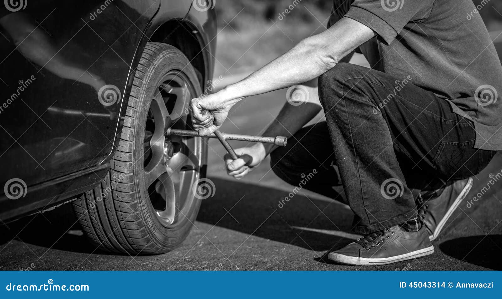 Spare wheel of a car stock photo. Image of broken, engine 45043314
