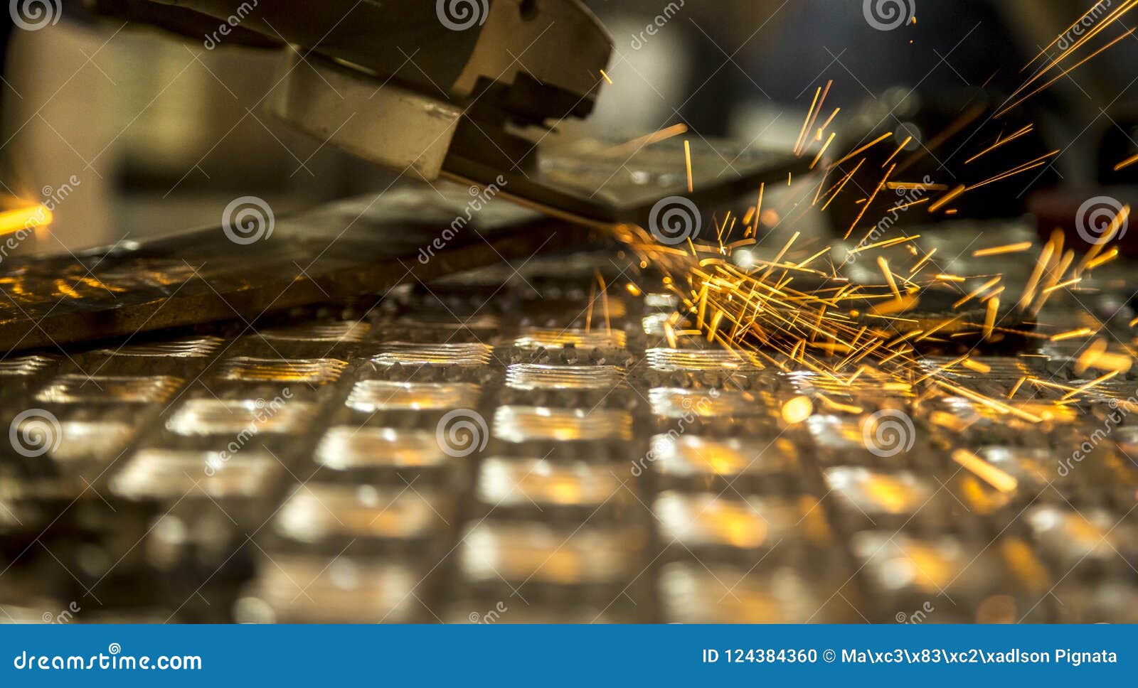 Spark Drill Hand Tool Industry Steel Stock Photo Image of electric