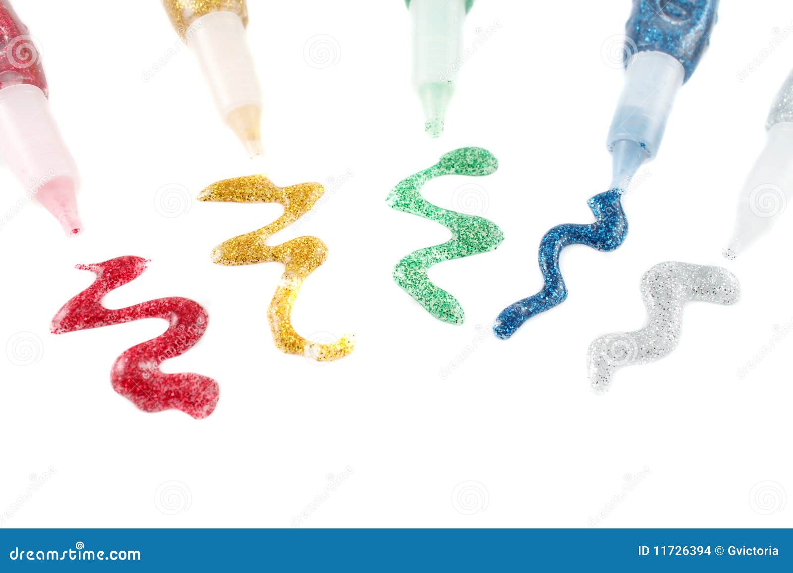 Sparkle glue pens stock photo. Image of scrapbooking 11726394