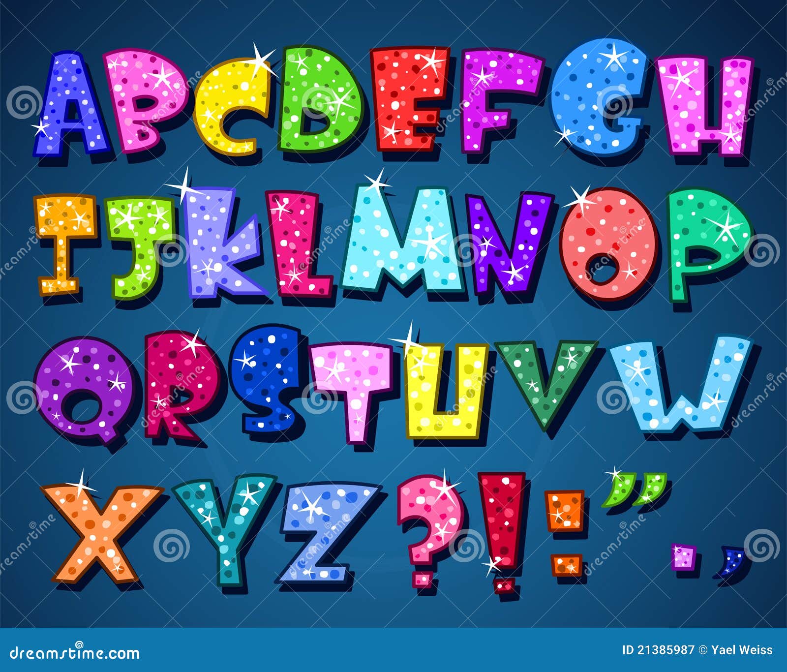 sparkling alphabet