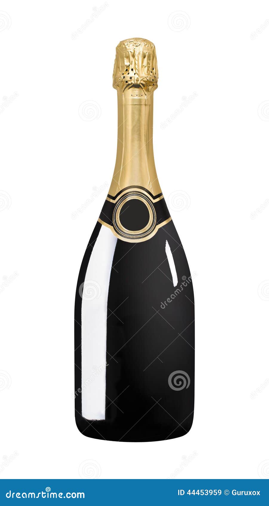 sparkling black wine bottle