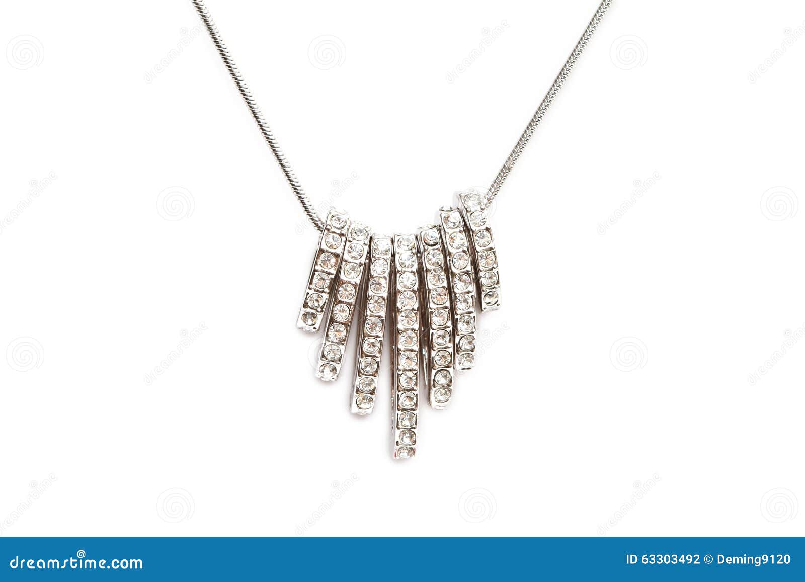 Diamond necklace stock photo. Image of retro, jewellry 63303492
