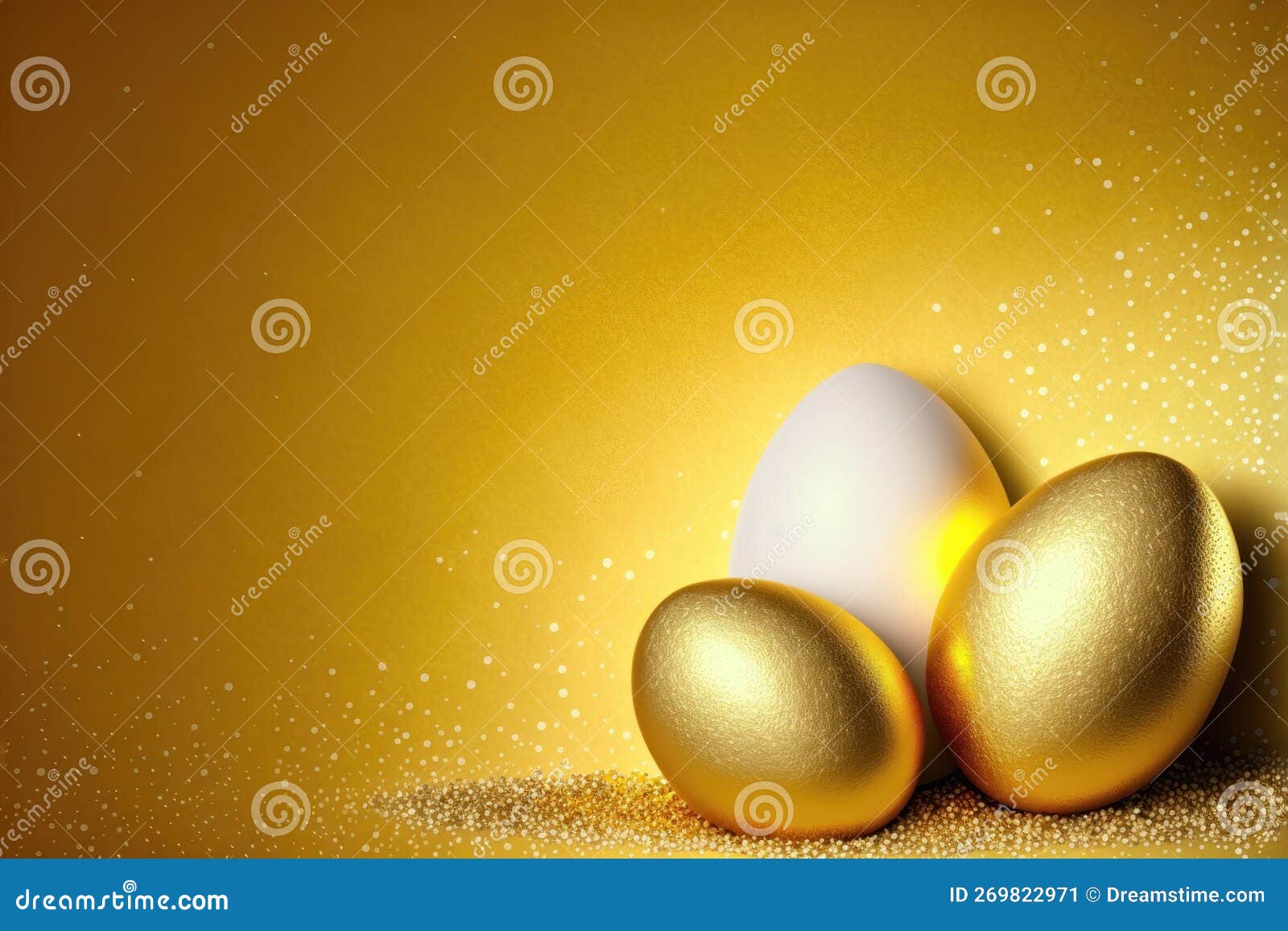 Sparkling Easter Egg Delight. Generative AI Stock Image Image of spring, background 269822971