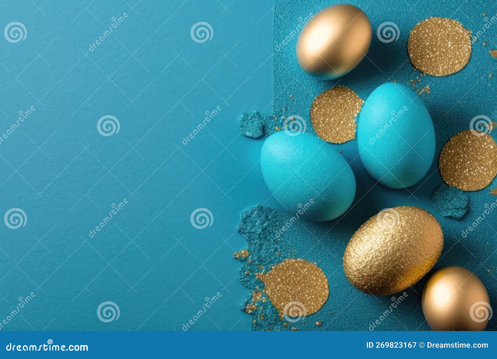 Sparkling Easter Egg Delight. Generative AI Stock Image Image of sunlight, tradition 269823167