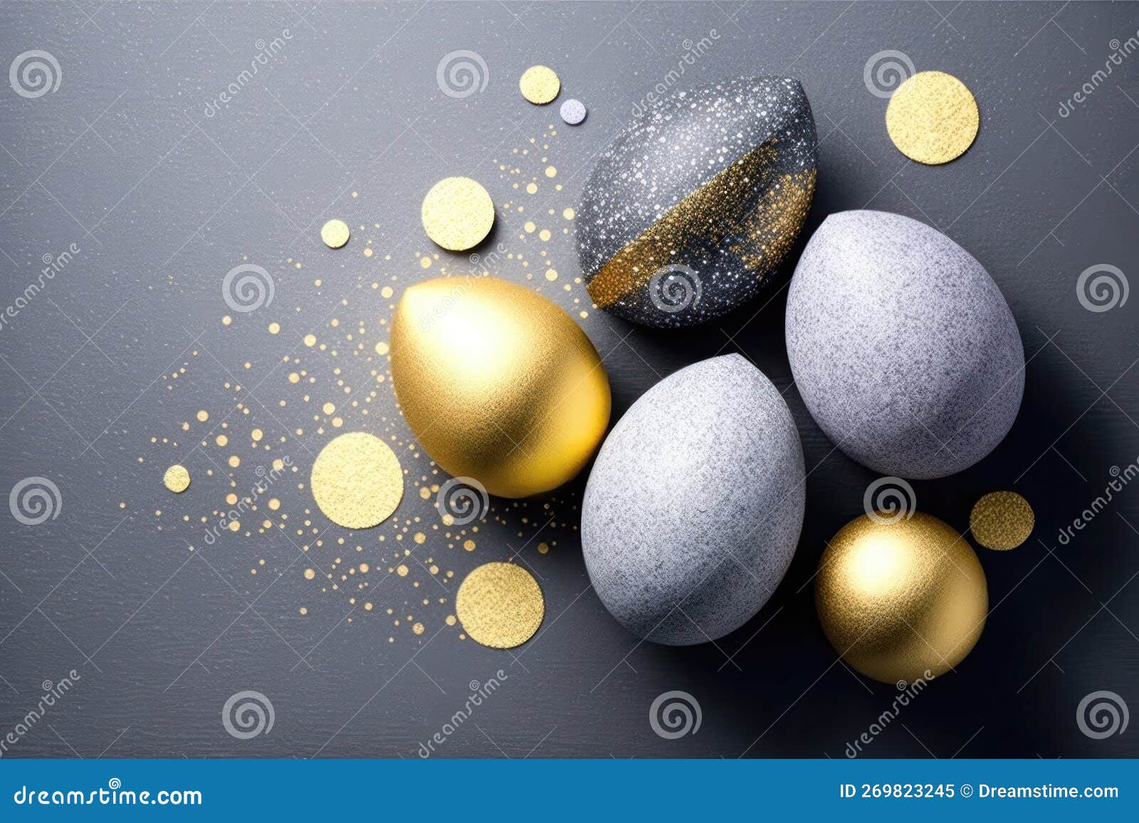 Sparkling Easter Egg Delight. Generative AI Stock Illustration Illustration of easter, painted