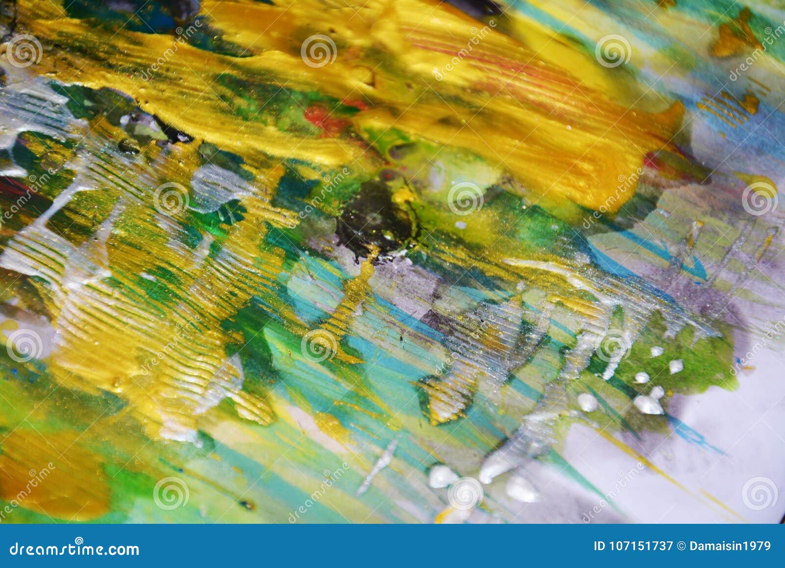 golden painting contrasts abstract background