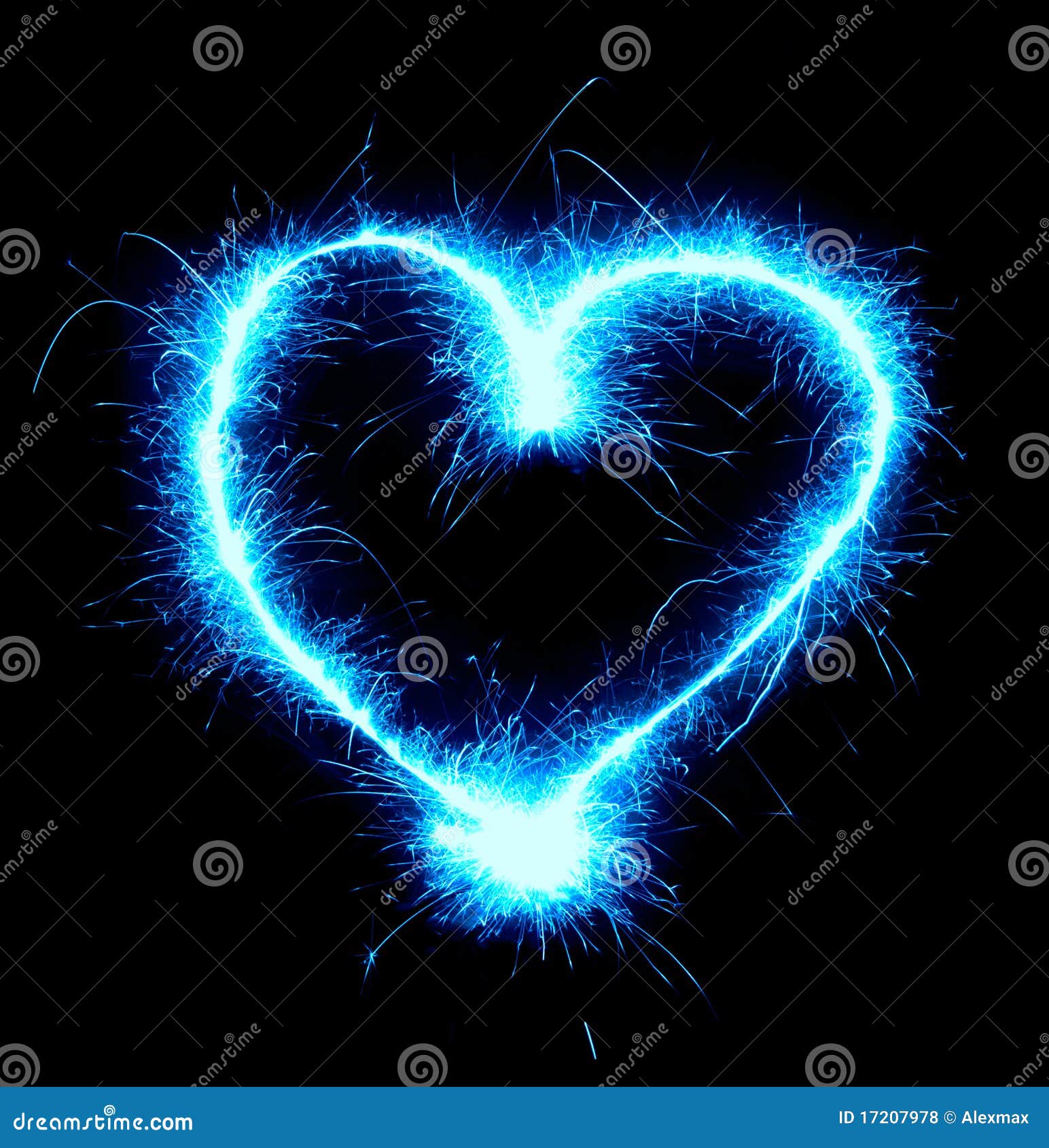 blue fire heart