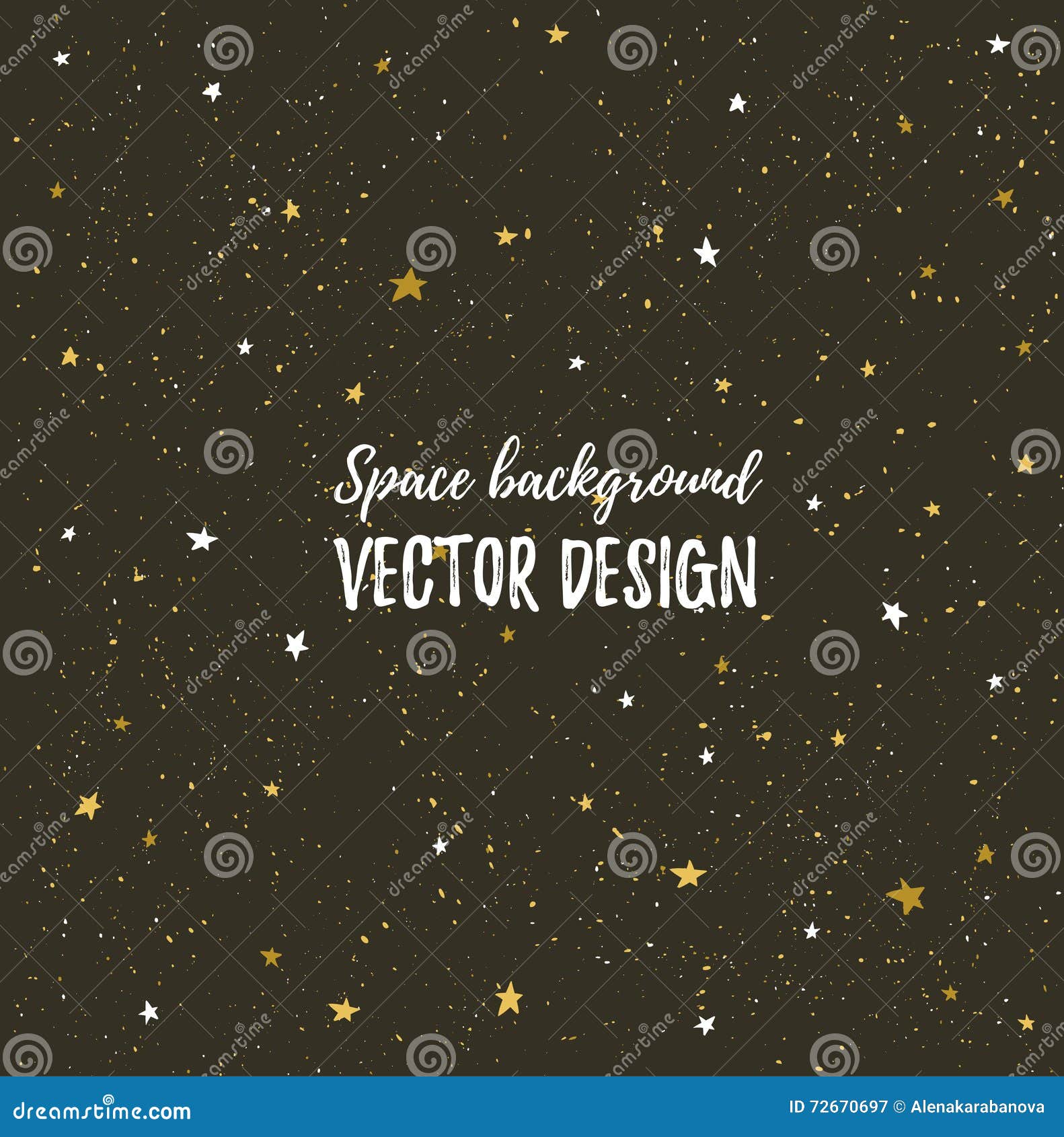 sparkling nights sky with stars and dark space.  hand drawn stylish background.