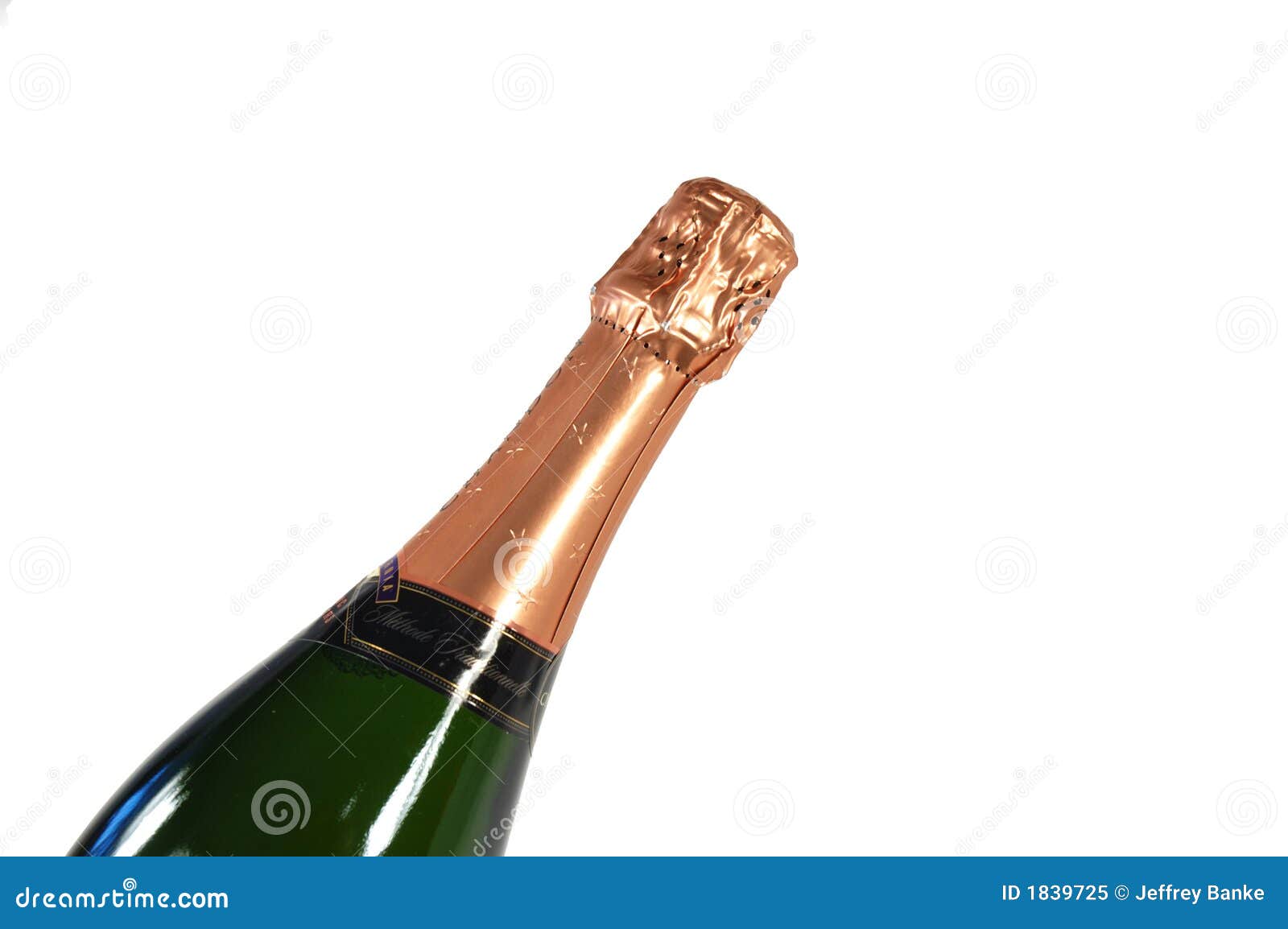 Sparkling wine bottle stock image. Image of gold, wine 1839725
