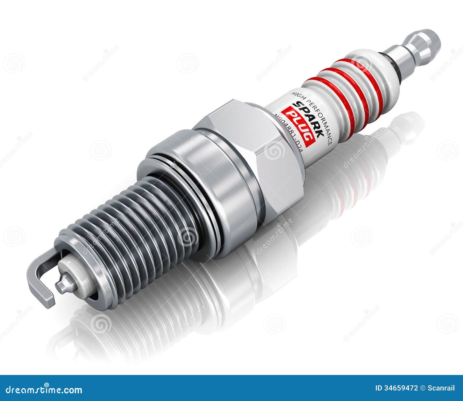 Sparkplug stock illustration. Image of electricity 