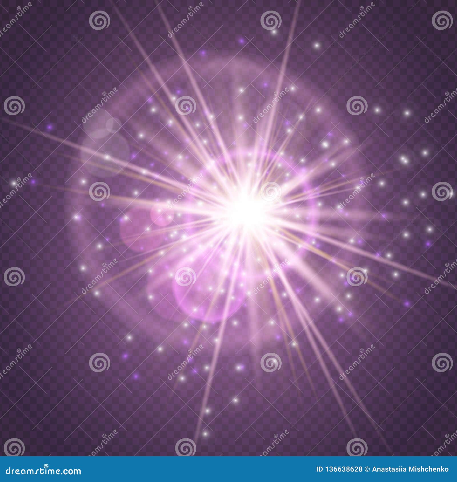 Sparks Glitter Glowing,star Burst Explosion Glow And Lens Flare ...