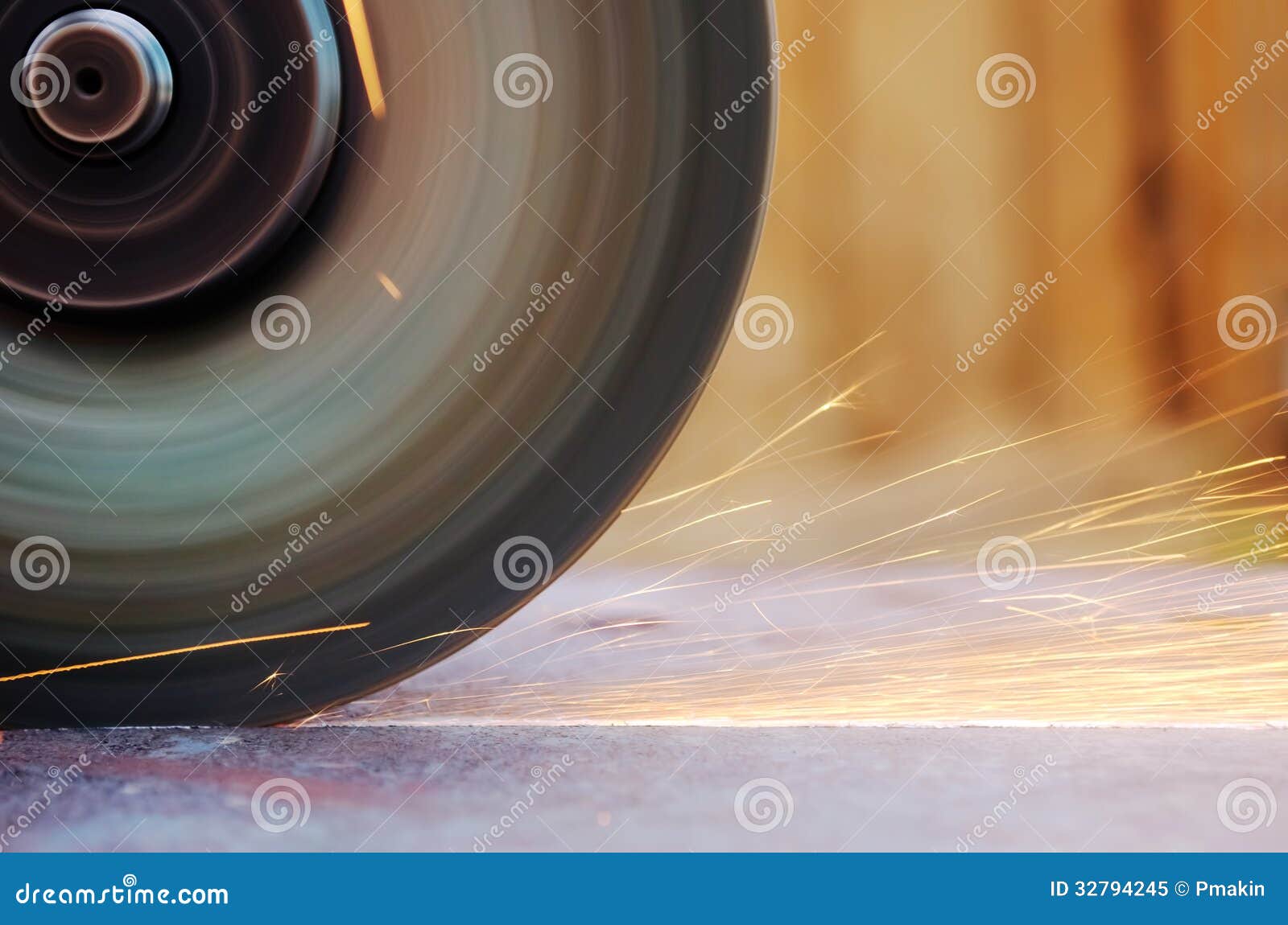 Sparks from grinder stock image. Image of power, danger 32794245