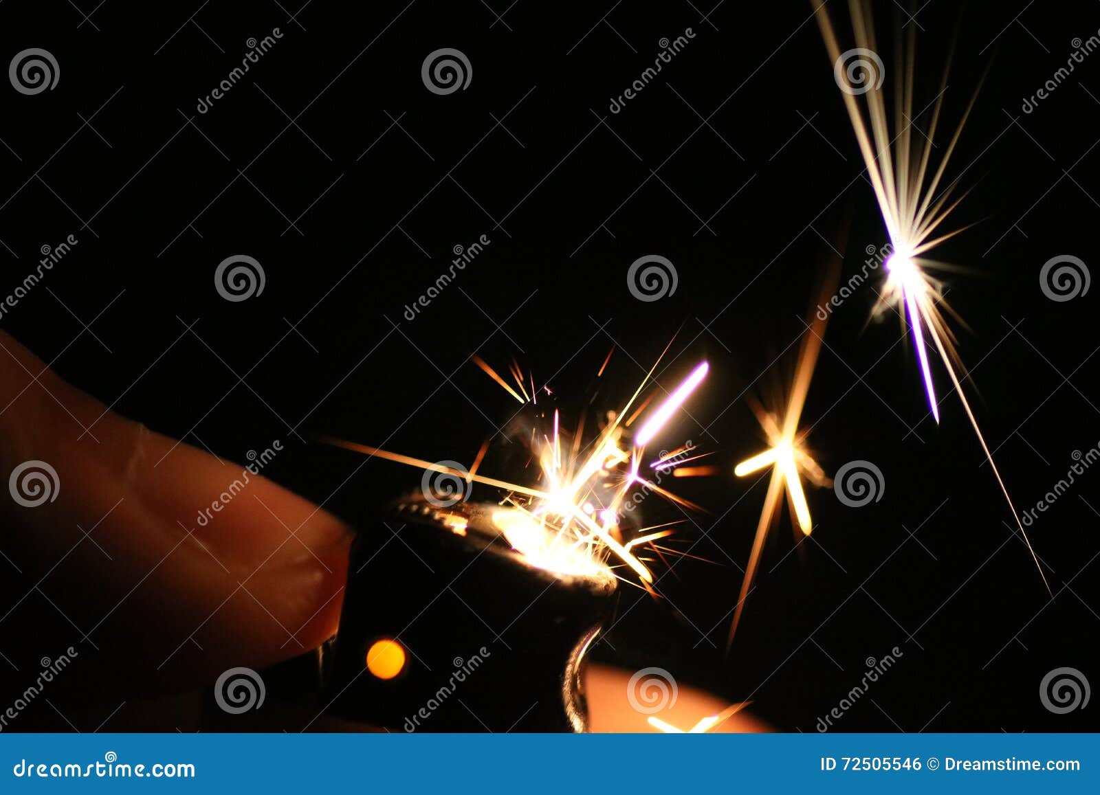 Sparks stock photo. Image of light, play, sparks, lighter 72505546