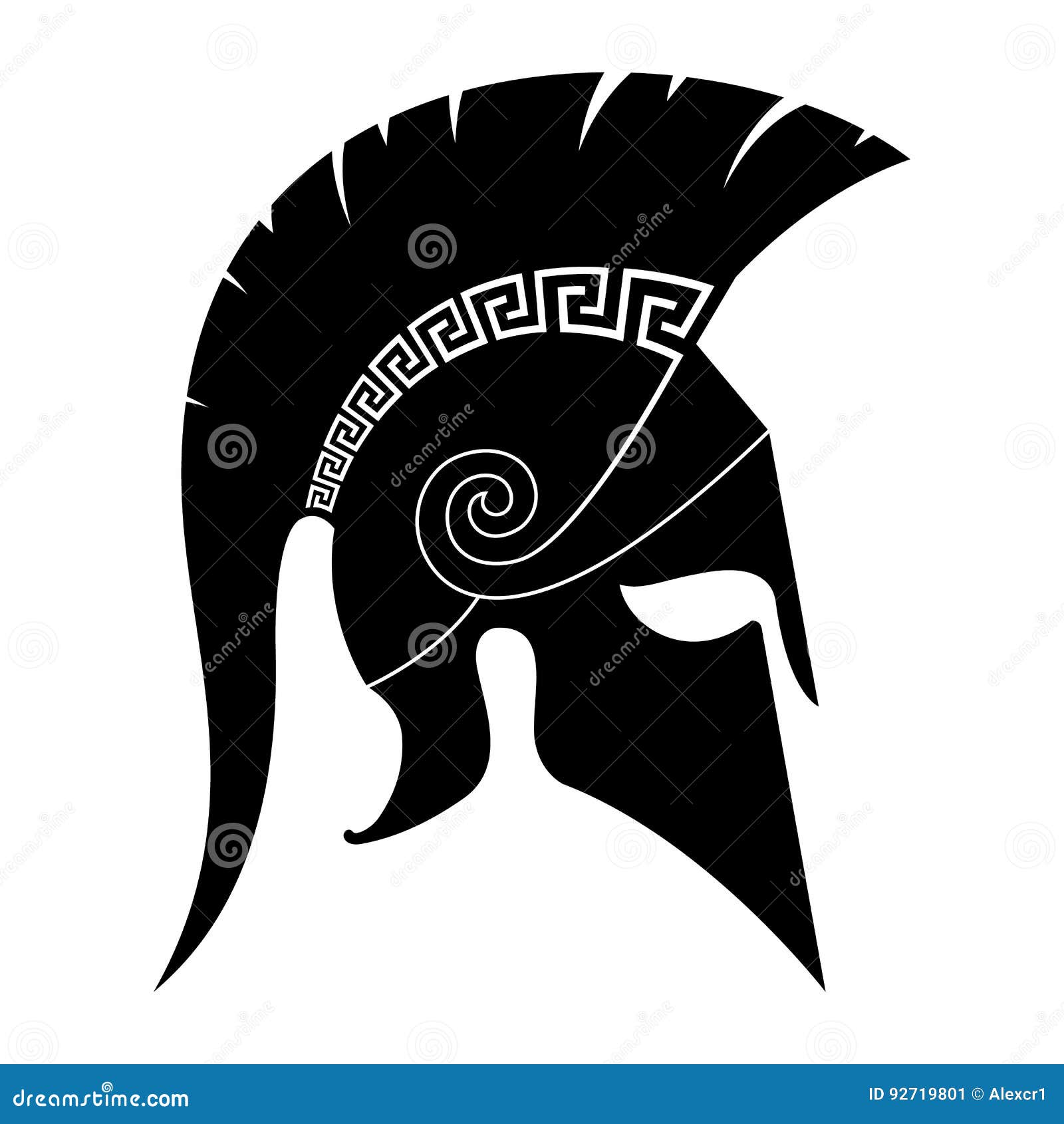 Spartan Helmet Stock Vector Illustration Of Legend 92719801