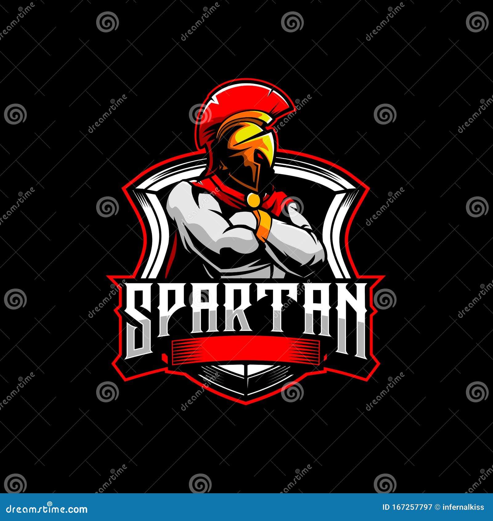 picture Modern Warrior Logo Design https www dreamstime com spartan warrior cartoon character shield vector logo amazing cool unique design illustration modern sporty theme image167257797
