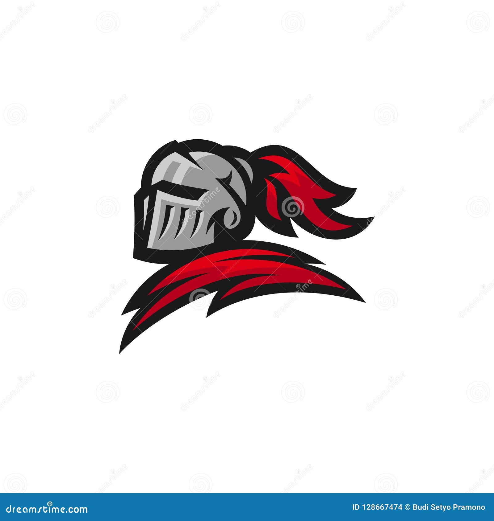 Spartan Warrior Logo Design Vector Illustration. Warriors Sport Team ...