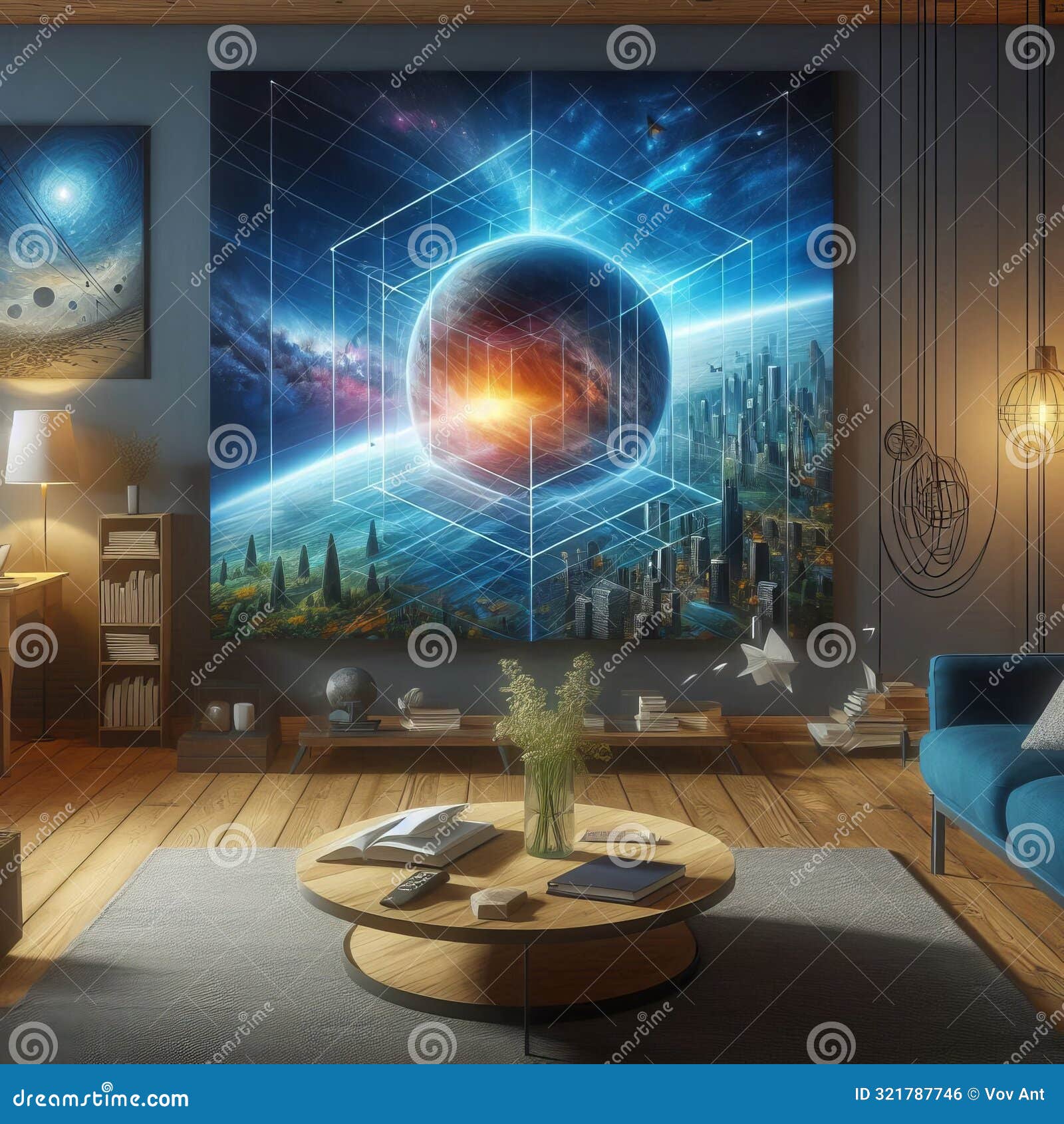 Spatial Dimension Space Space Containing the Three Dimensios O Stock